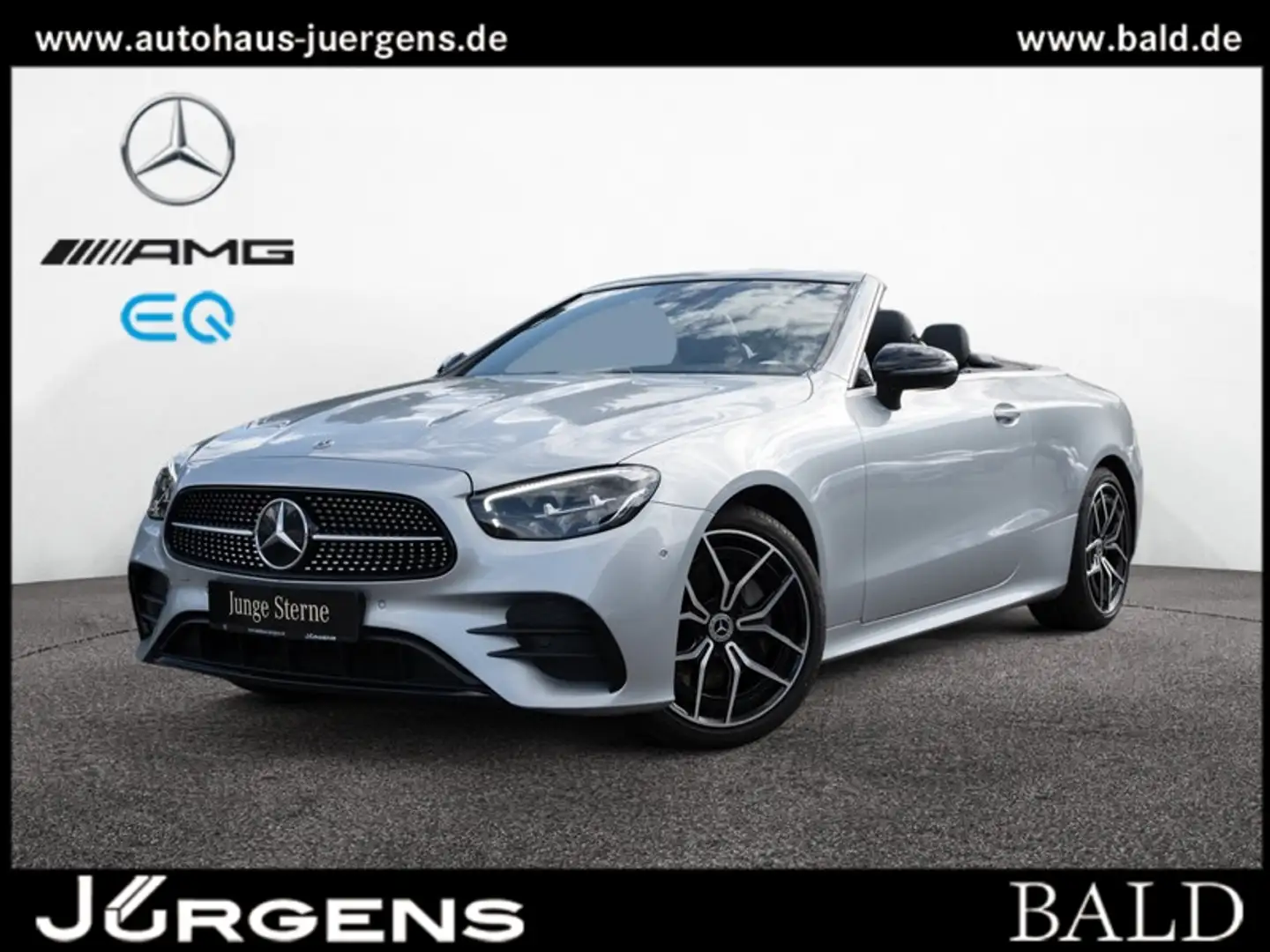 Mercedes-Benz E 200 Cabrio AMG-Sport/LED/Cam/Night/Totw/19' Silber - 2