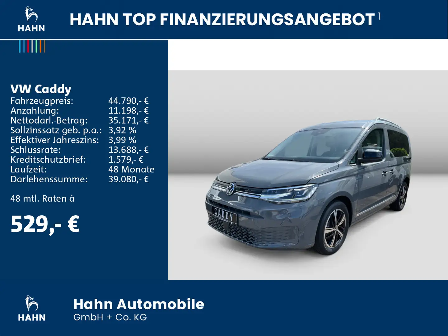 Volkswagen Caddy Style 5-Sitzer 2,0 l 90 kW TDI EU6 Grau - 2