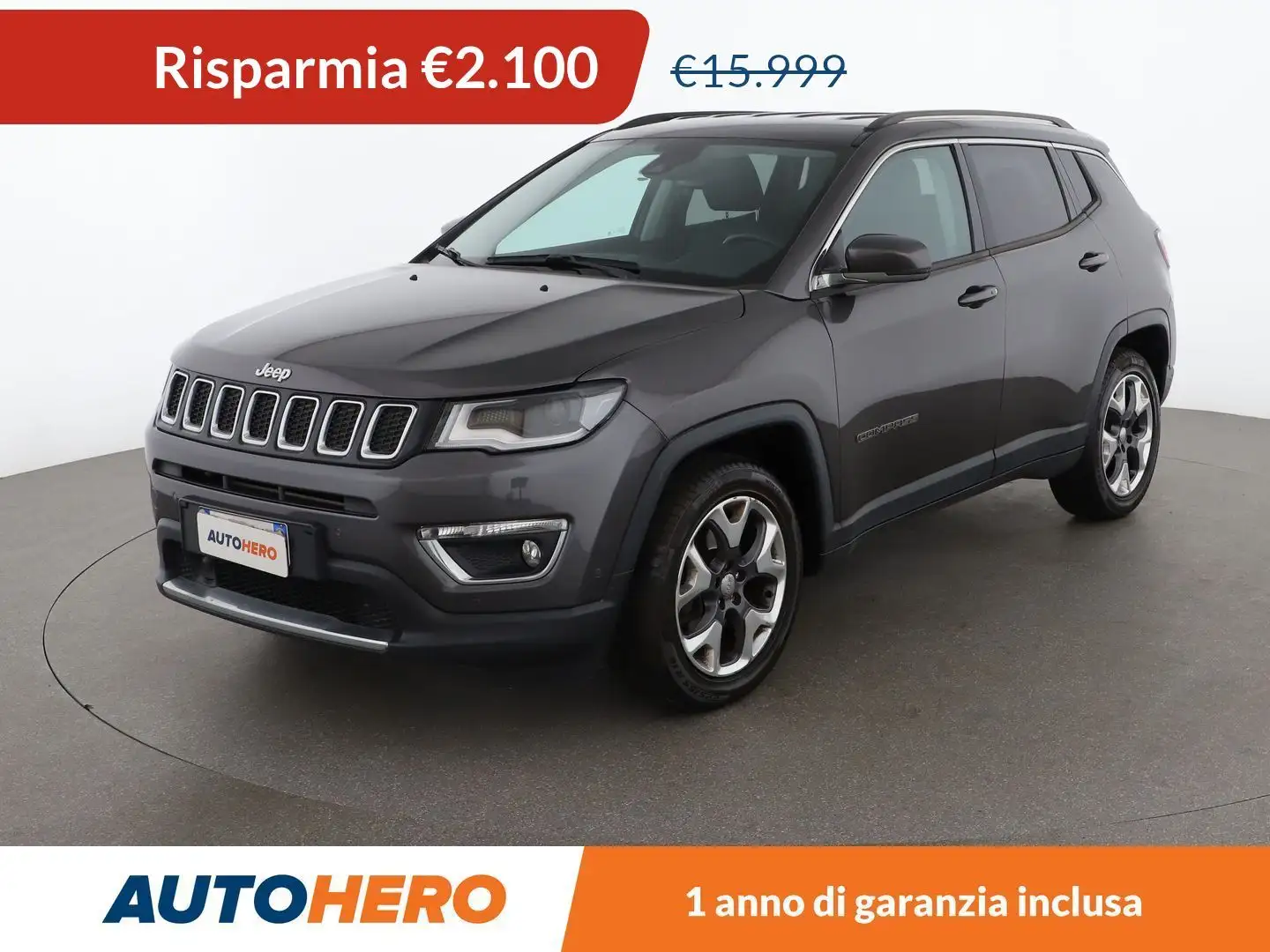 Jeep Compass 1.6 M-Jet Limited Gris - 1
