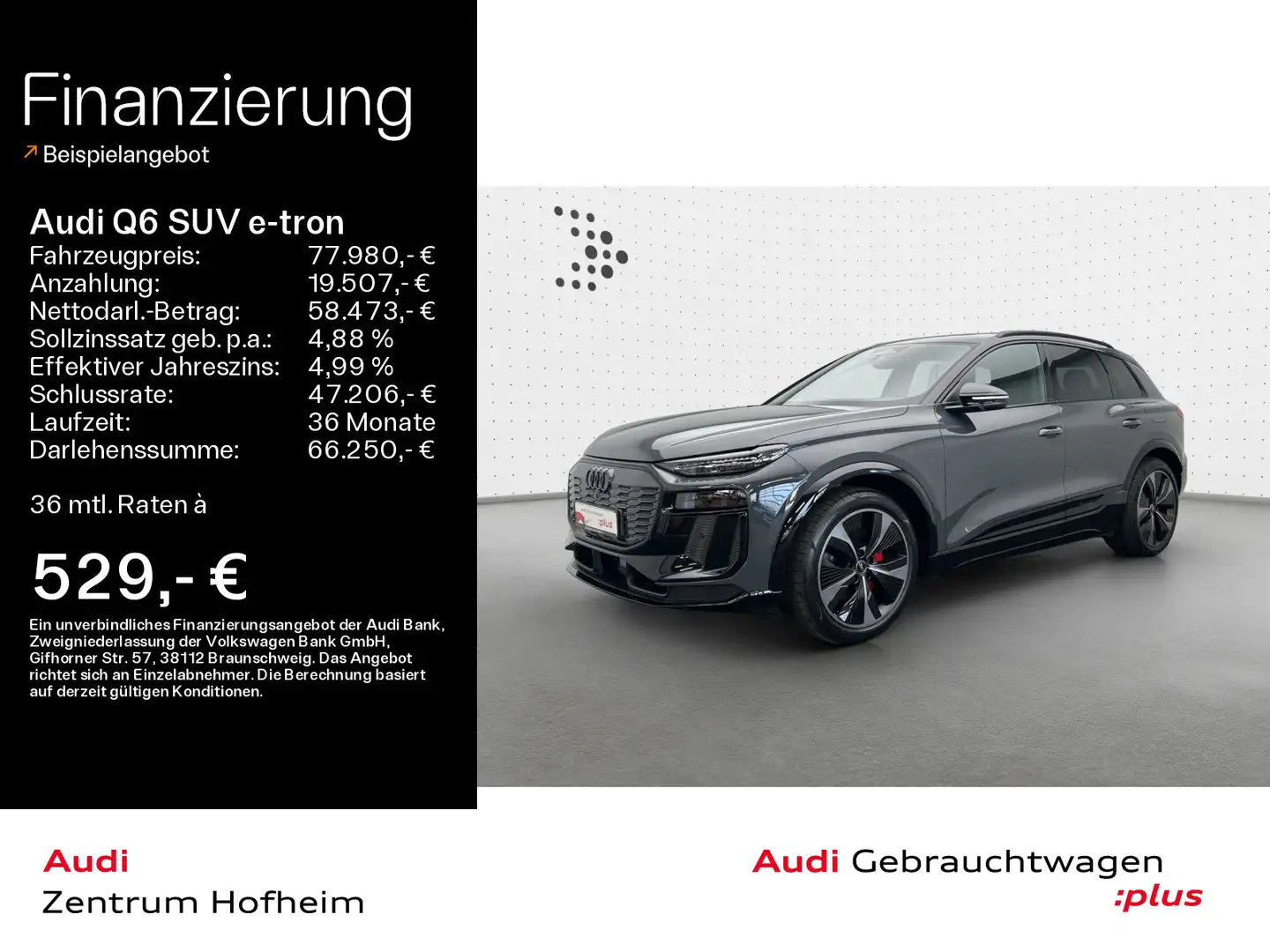 Audi Q6 55 qu S line edition one grey*Air* Grijs - 1