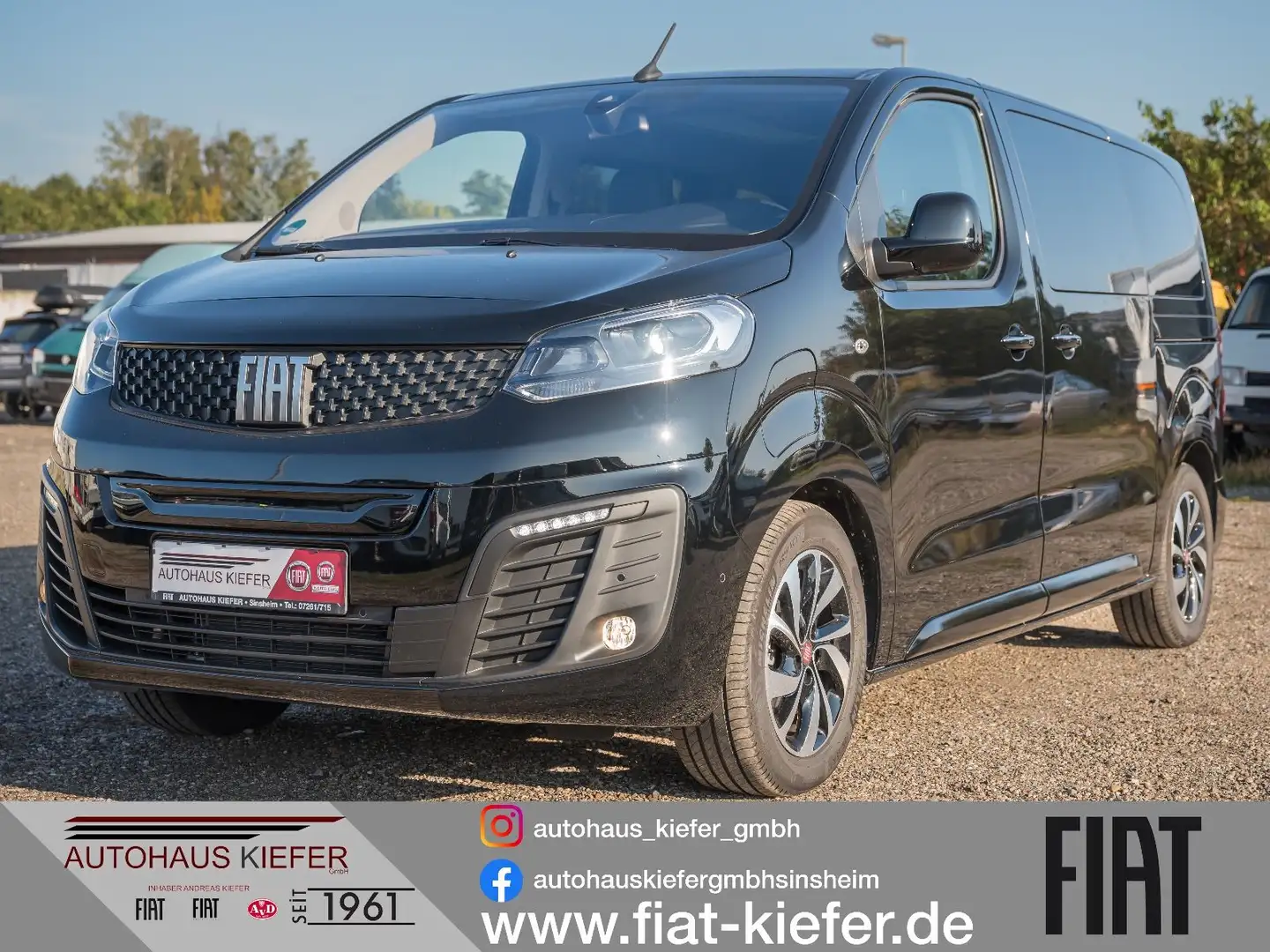 Fiat Ulysse E-Ulysse Lounge L2 75 kWh | AAC+CC+RFK+SH+PDC Noir - 1