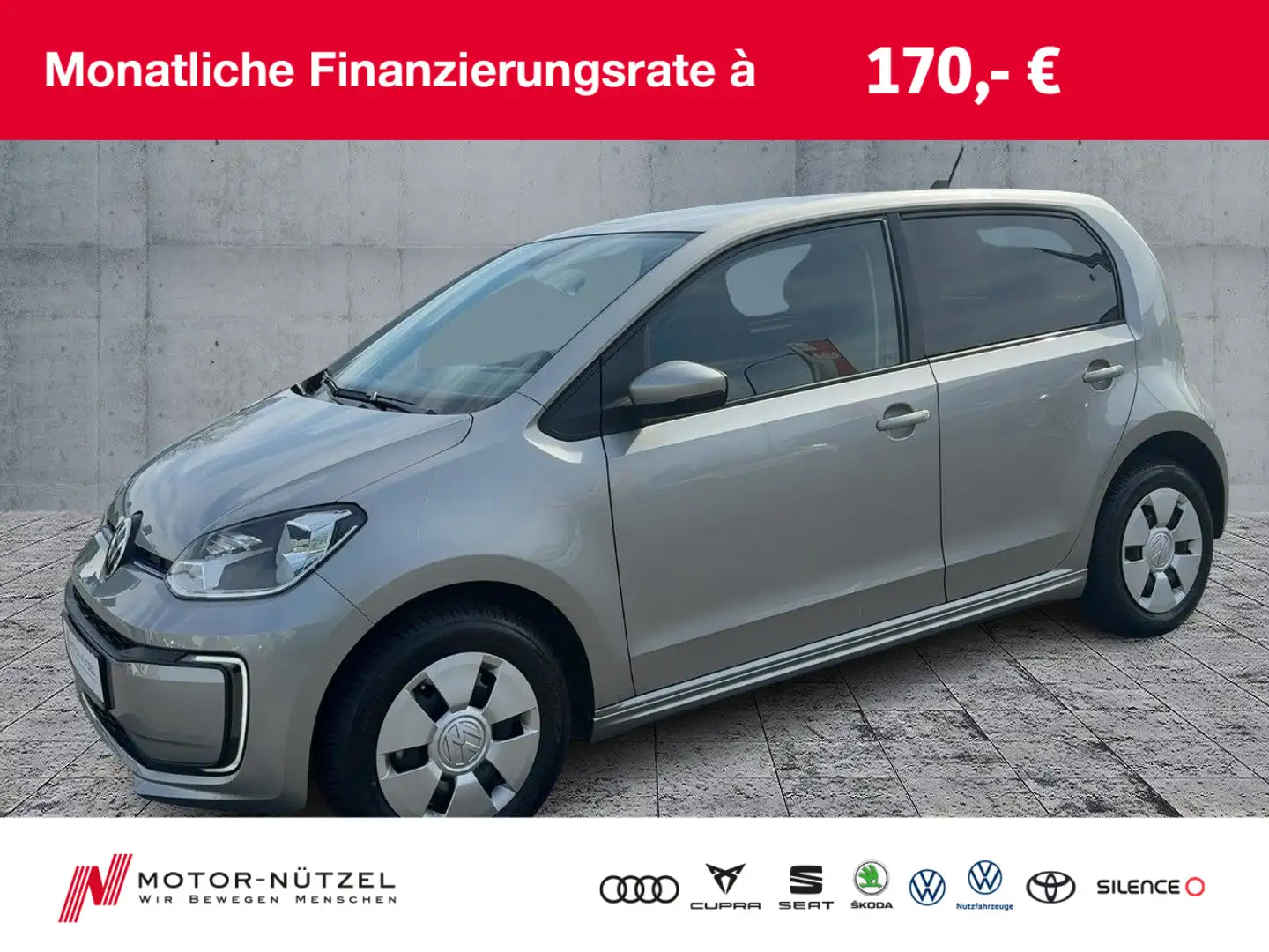 Volkswagen e-up! EDITION DAB+SHZ+RFK+MFA+GRA+BT+LM 16" Plateado - 1