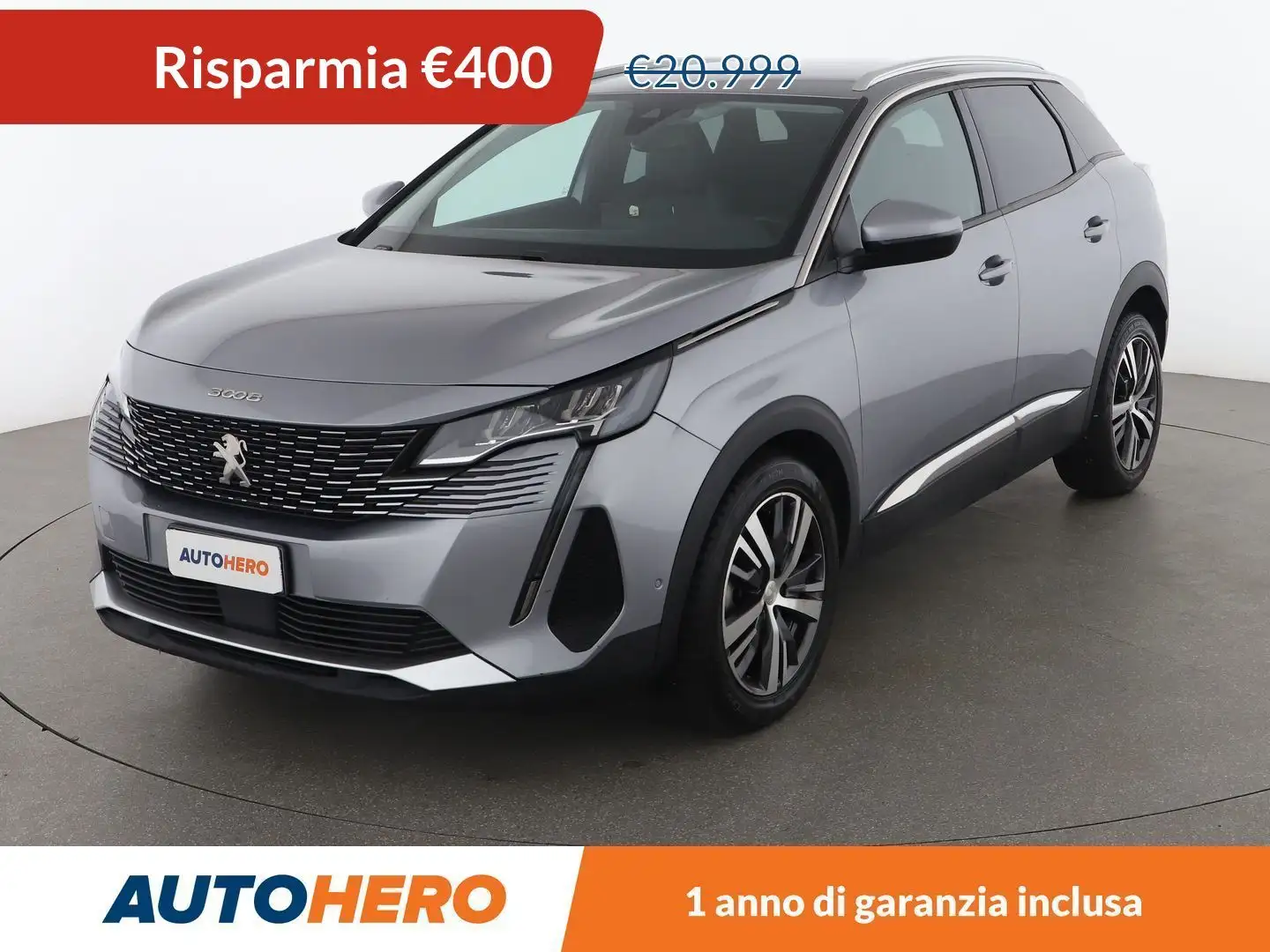 Peugeot 3008 1.5 Blue-HDi Allure Pack 130 CV EAT8 Grigio - 1