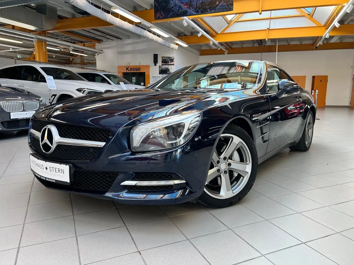 Mercedes-Benz SL 500 |Navi|SHZ|SBL|LED|PDC|Dt. Fahrzeug|1. Hand Blau - 1