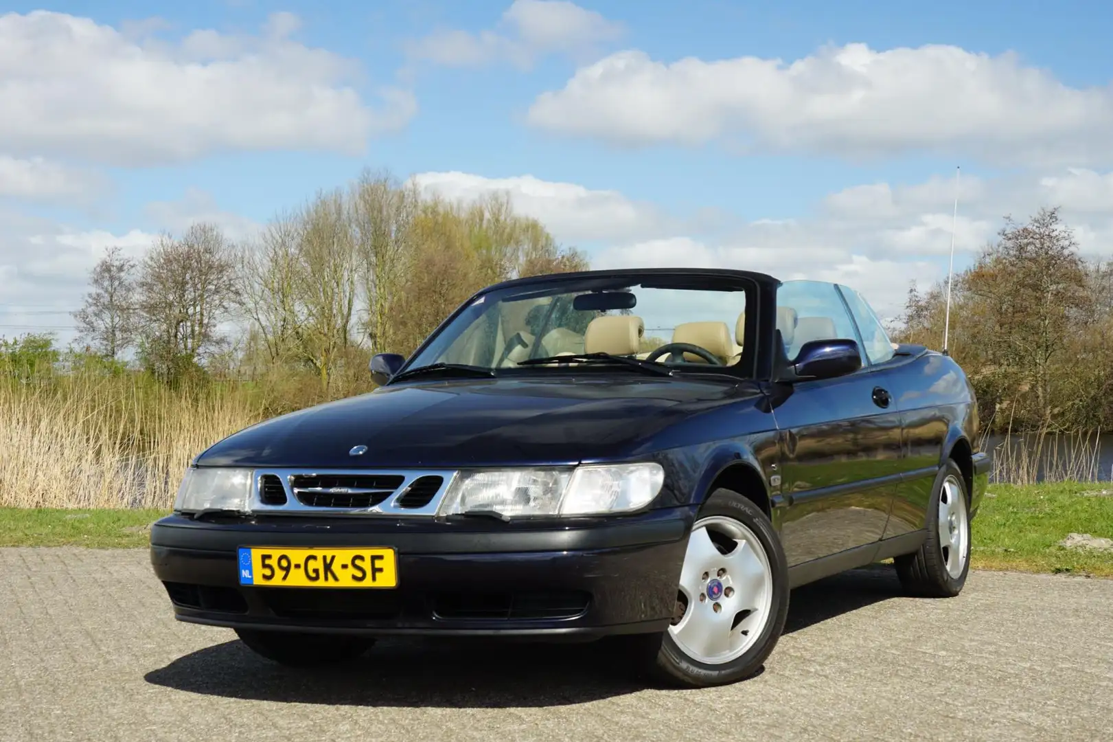 Saab 9-3 Cabrio 2.0t S | Nocturne Blue Metallic | Leder/Air Синій - 2