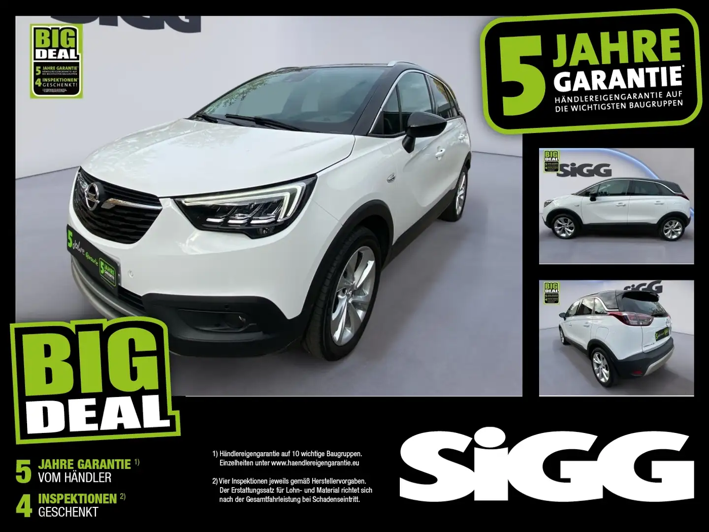 Opel Crossland 1.2 Turbo INNOVATION KAMERA*SHZ*LHZ*PDC Weiß - 1