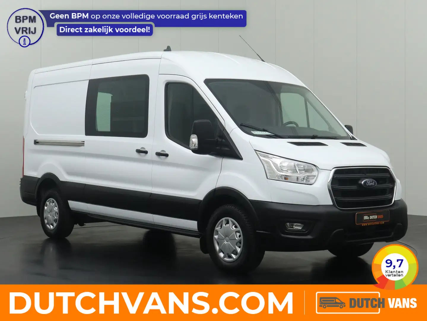 Ford Transit 2.0TDCi 185PK L3H2 | Kastinrichting | Trekhaak | A Wit - 1