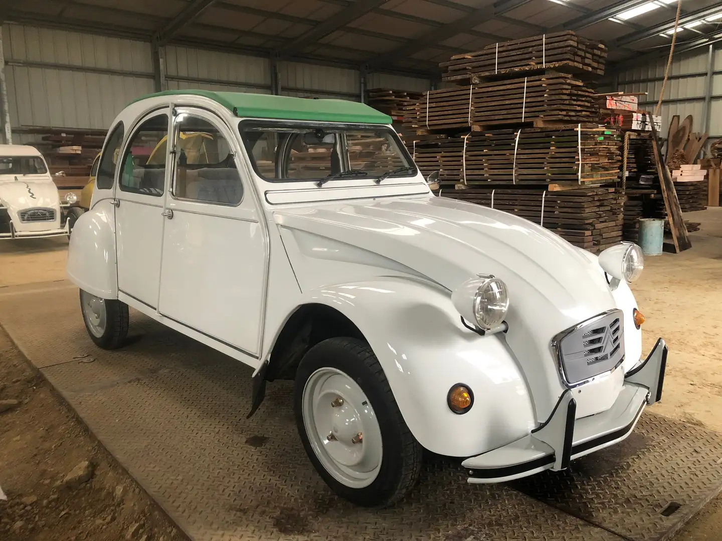 Citroen 2CV NEUVE NIEUW RESTAURÉE  1er MAIN / HAND Blanco - 2