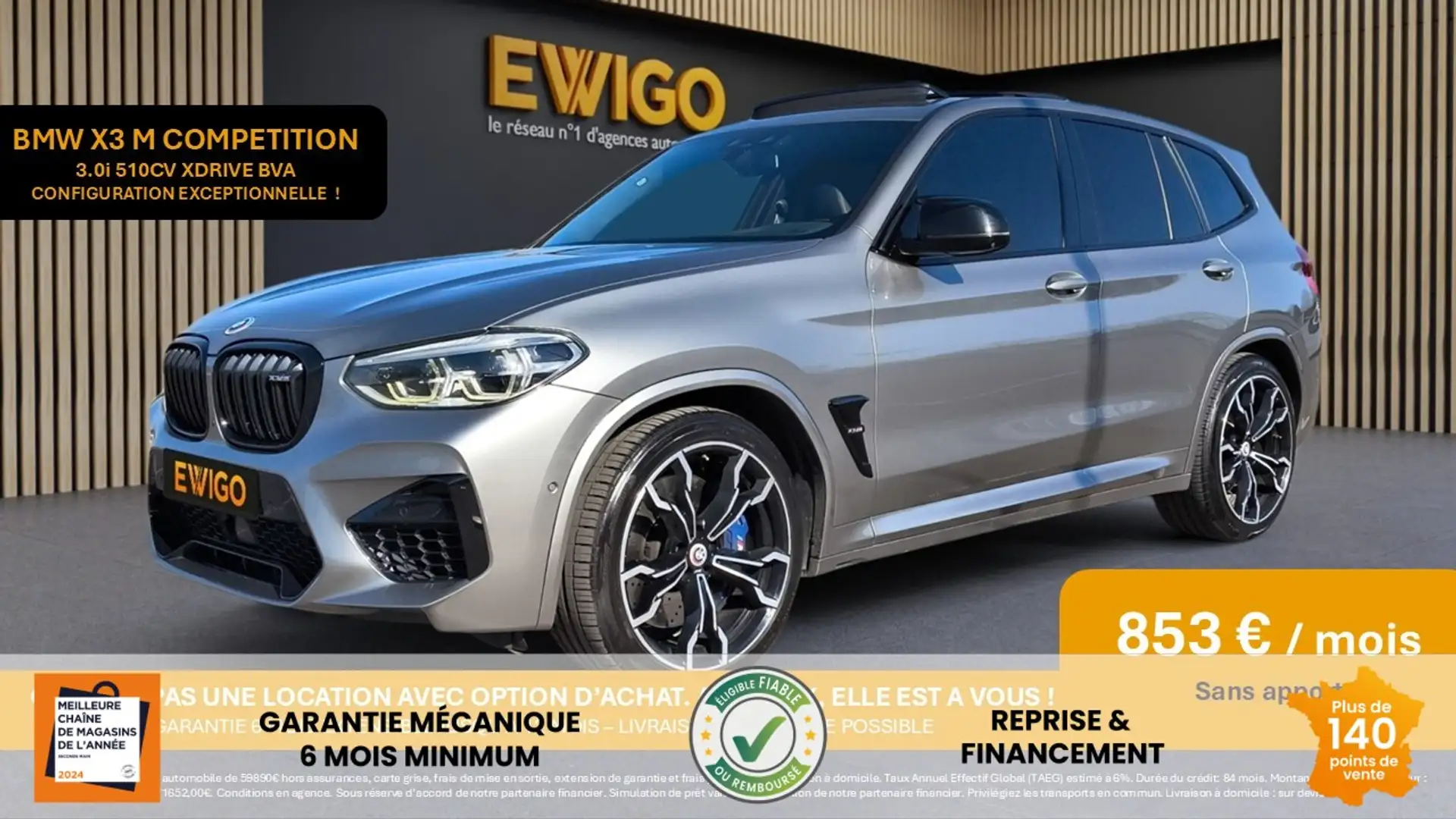BMW X3 M COMPETITION 510ch XDRIVE BVA - 1