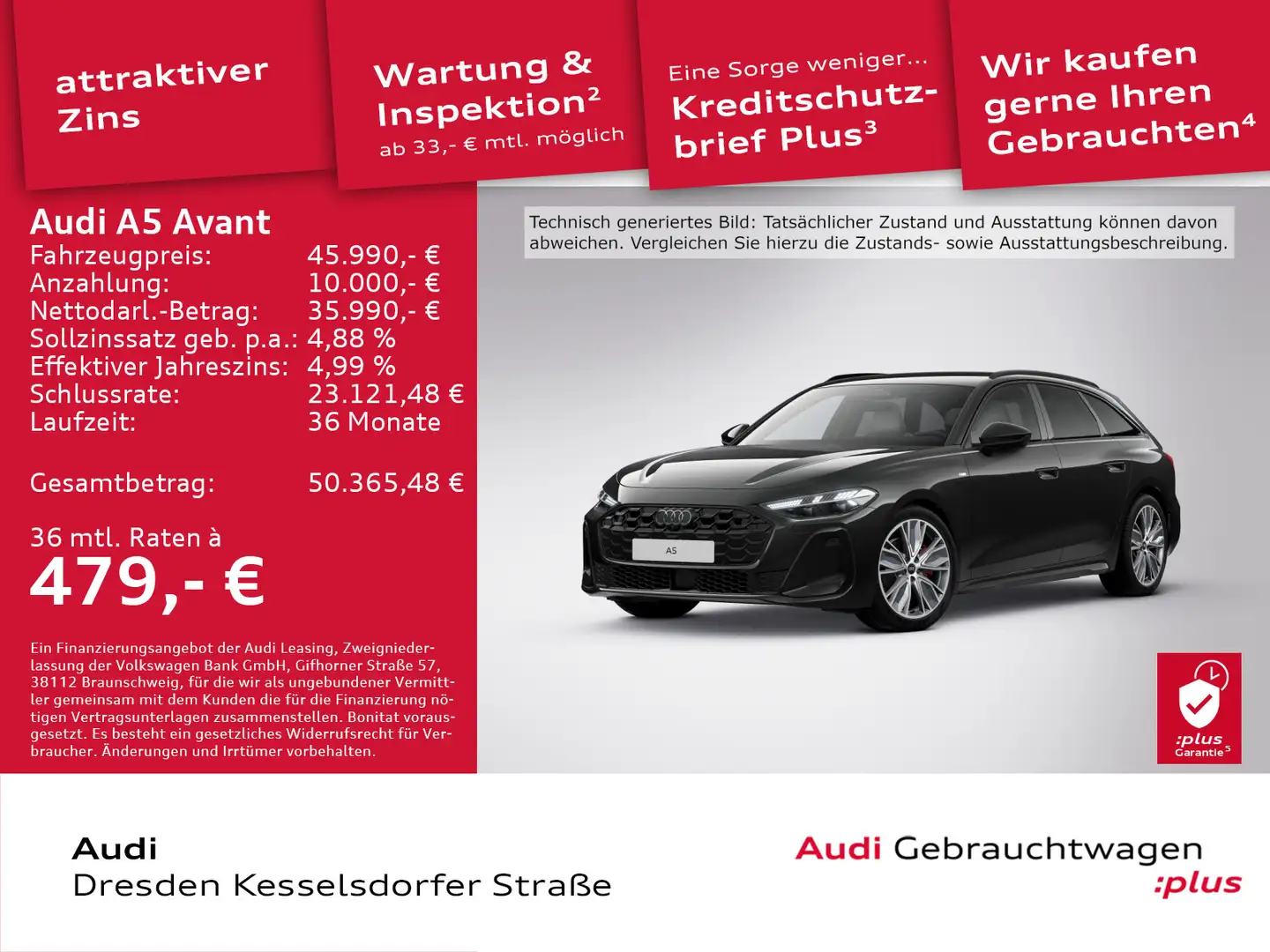 Audi A5 2.0 TFSI Kamera LED Navi GRA DAB Noir - 1