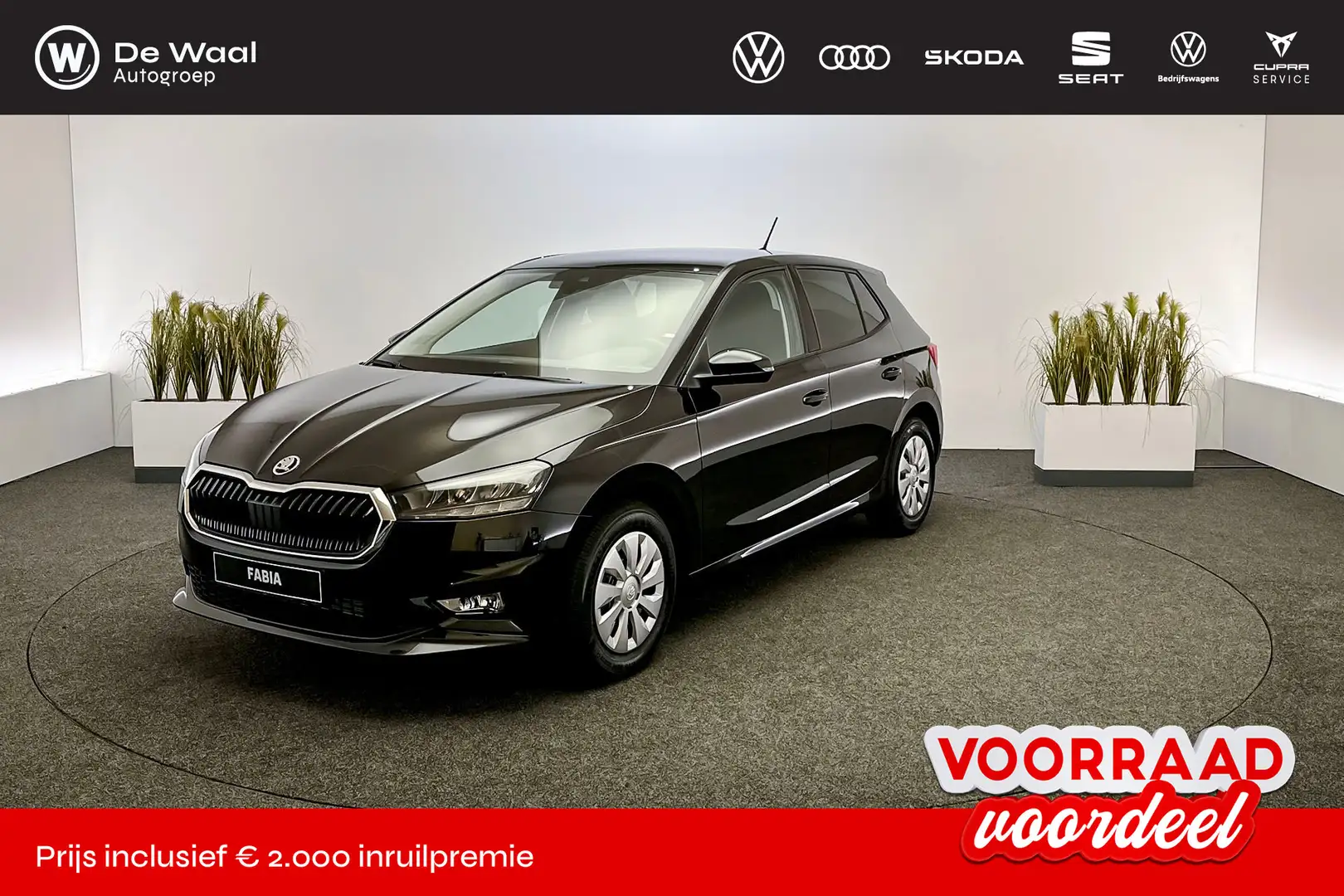 Skoda Fabia 1.0 TSI Selection Zwart - 1