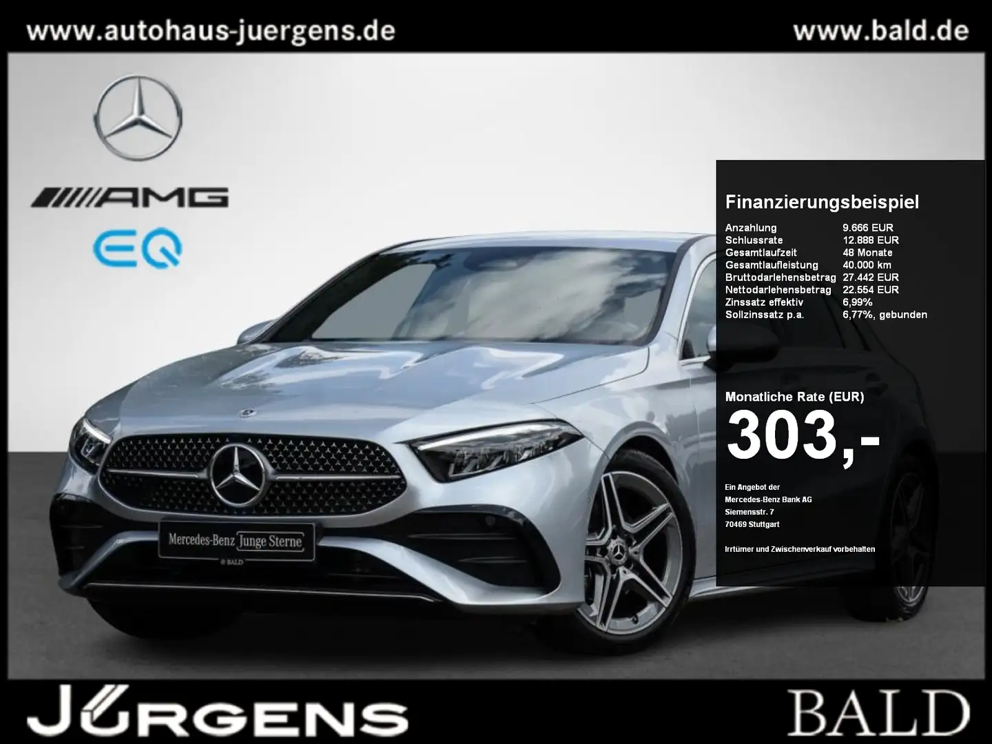 Mercedes-Benz A 200 d AMG-Advanced/LED/Cam/Amb/DAB/18" - 1