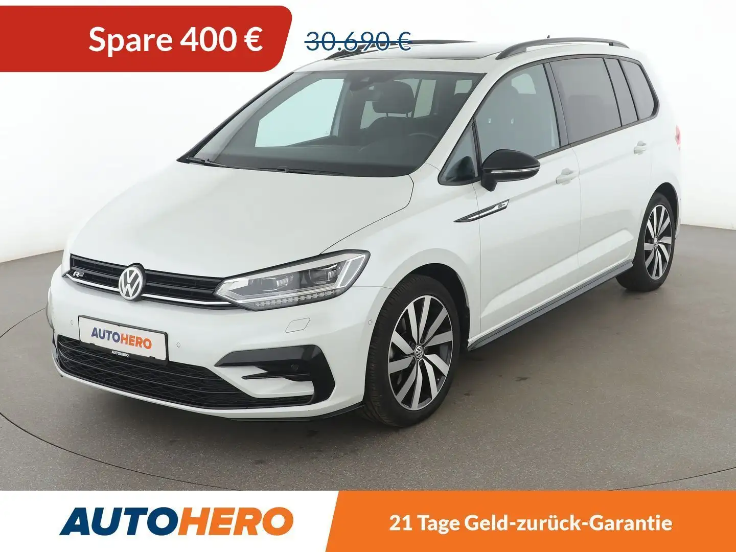 Volkswagen Touran 2.0 TDI Highline BlueMotion Tech Aut.*NAVI*LED*CAM Weiß - 1