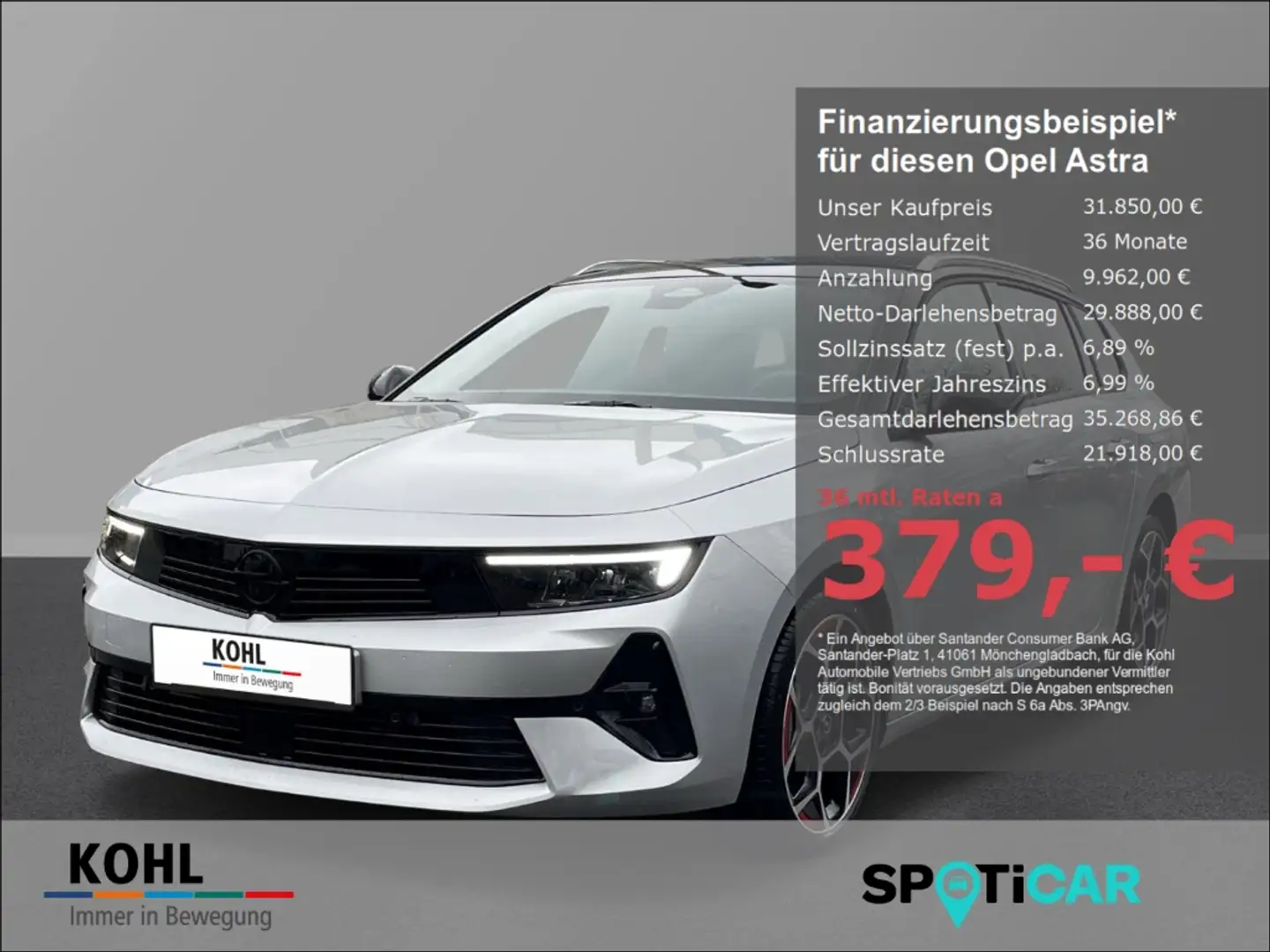 Opel Astra L Sports Tourer GS Line Plug-in-Hybrid 1.6 Turbo K Silber - 1