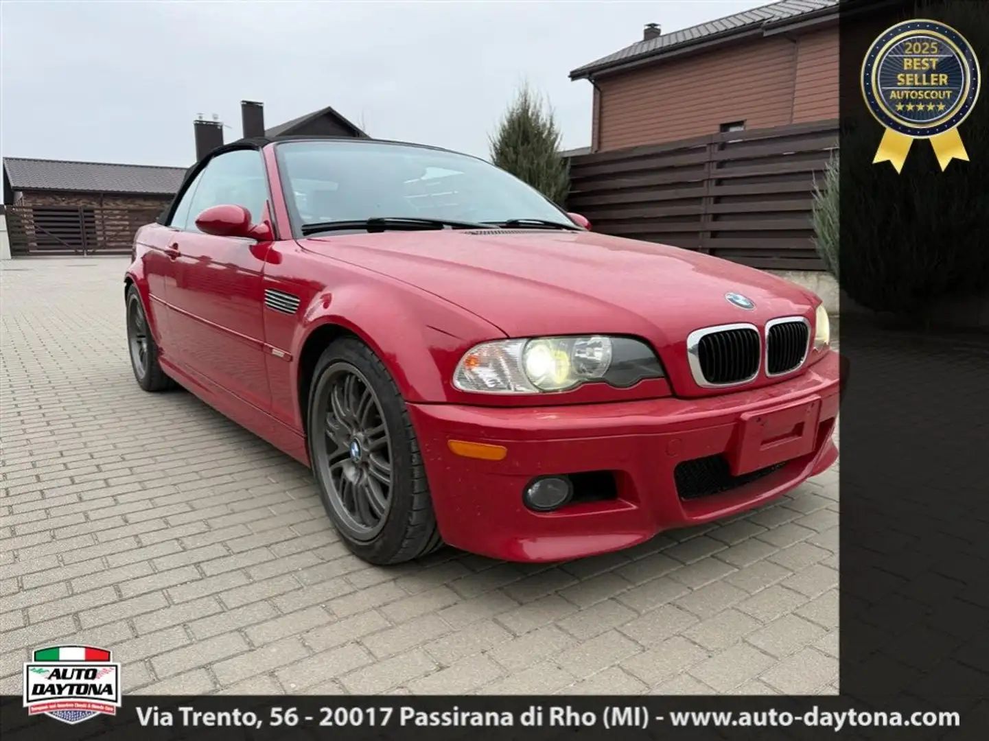 BMW M3 M3 cat Cabrio Manuale Rouge - 2