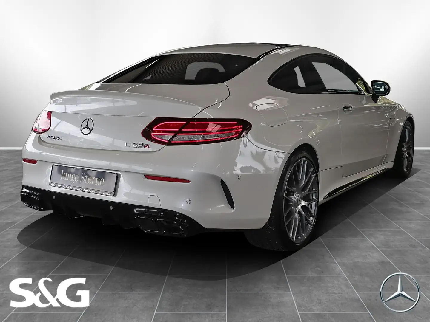Mercedes-Benz C 63 AMG Coupé PANORAMA+DISTRONIC+MEMORY+LED+20" Weiß - 2