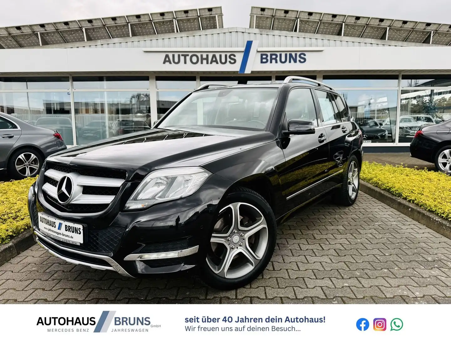 Mercedes-Benz GLK 220 CDI 4M, SPORT-PAKET, Autom, PTS, Navi, AHK, SHZ, Negro - 1