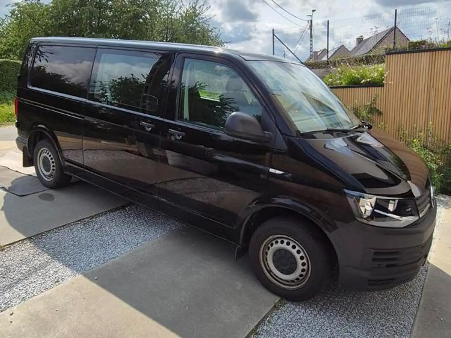 Volkswagen T6.1 Transporter 2.0 TDI DSG L2H1 dubbele cabine 4Motion Zwart - 2