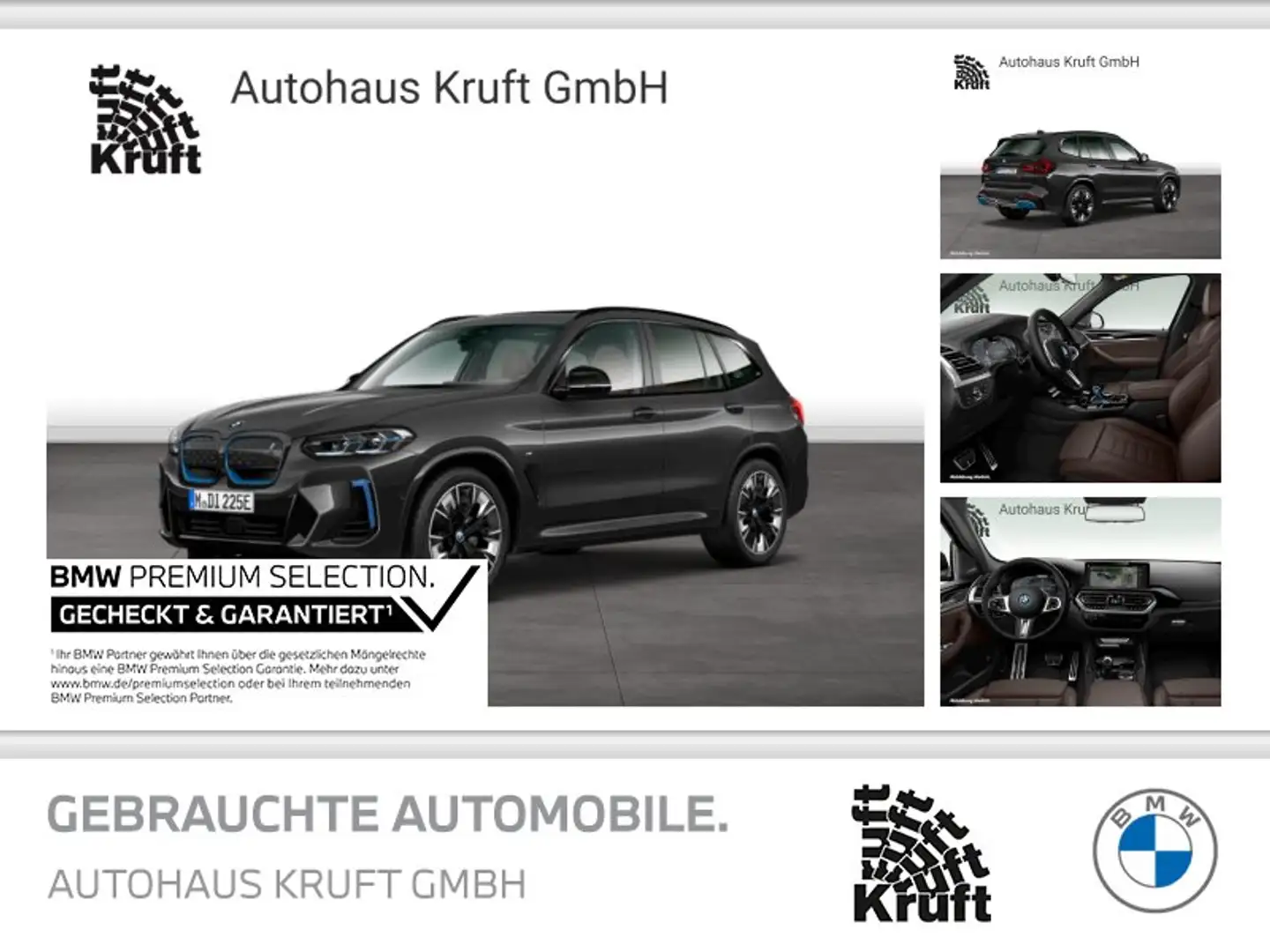 BMW iX3 IMPRESSIVE+AHK+PANO+HUD+LASERLICHT Gris - 1