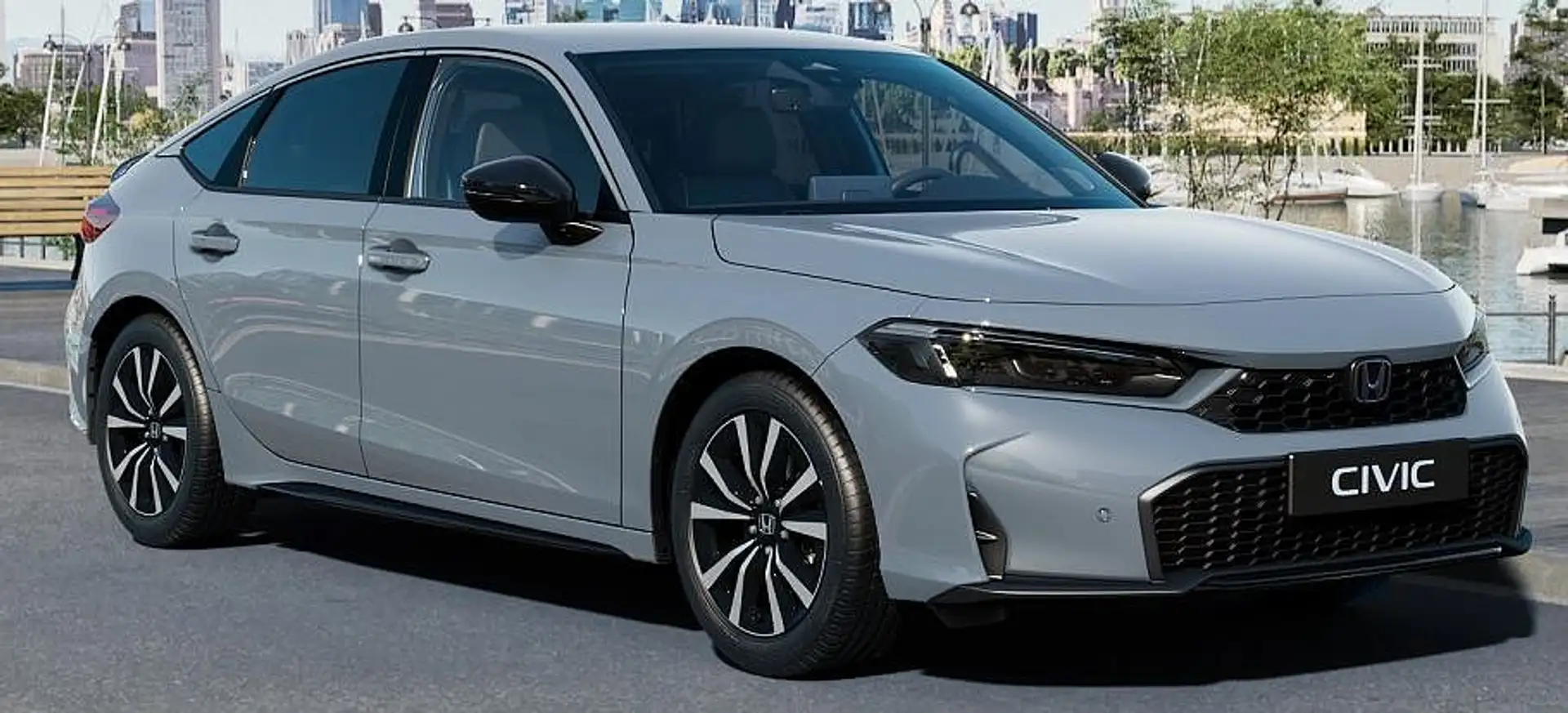 Honda Civic e:HEV 2.0 i-MMD Hybrid Elegance / Sport-Paket Gris - 1