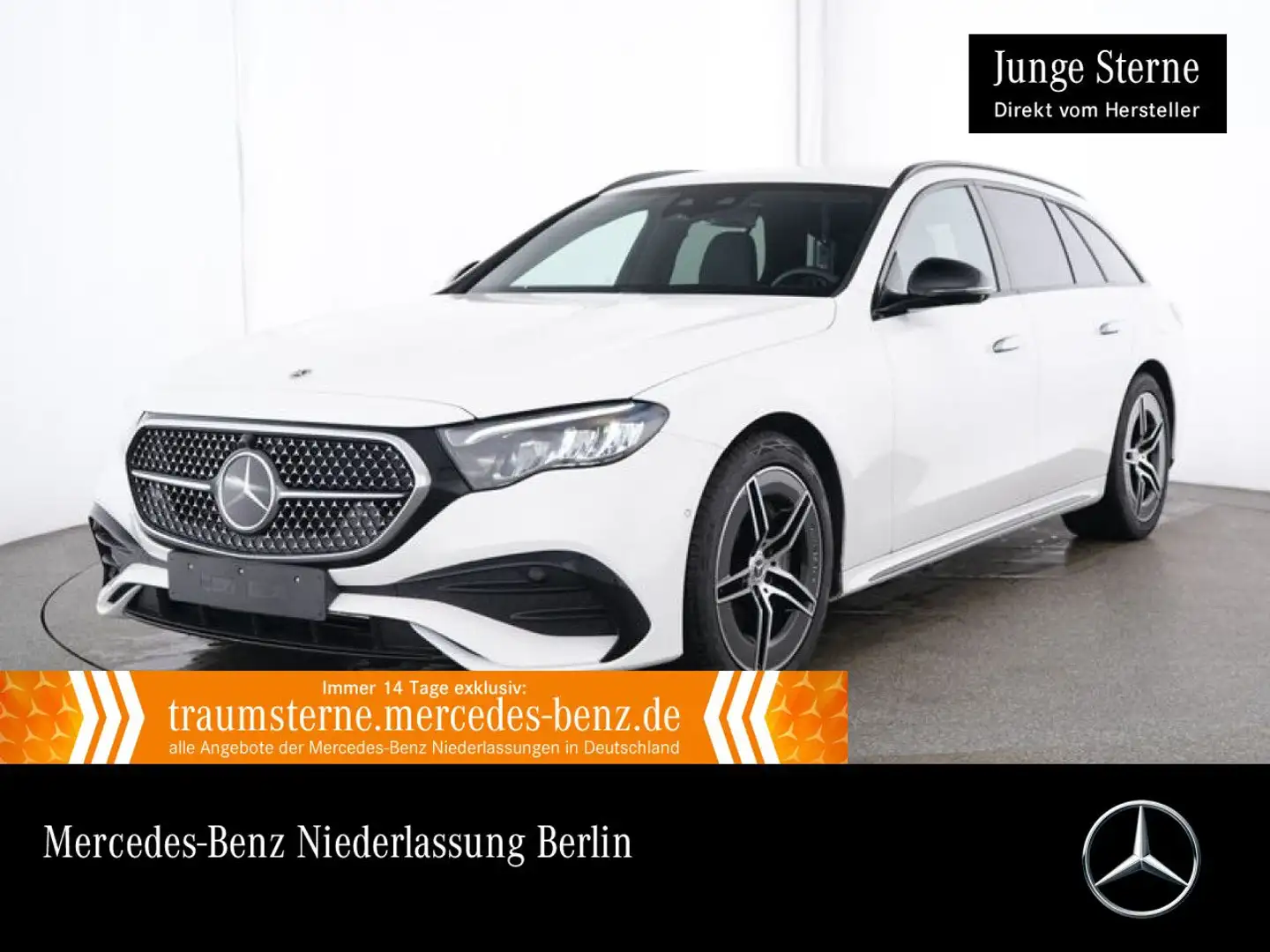 Mercedes-Benz E 300 e T Hybrid AMG Fahrass 360° Burmester Distr. Weiß - 1