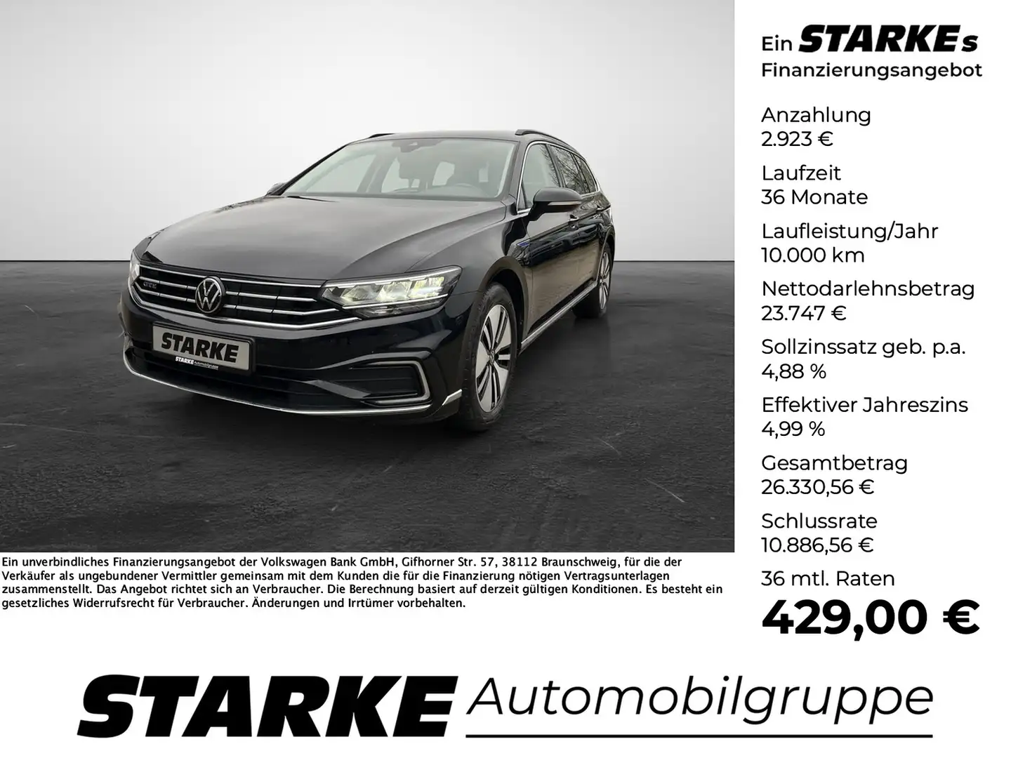 Volkswagen Passat Variant GTE 1.4 TSI DSG Schwarz - 1