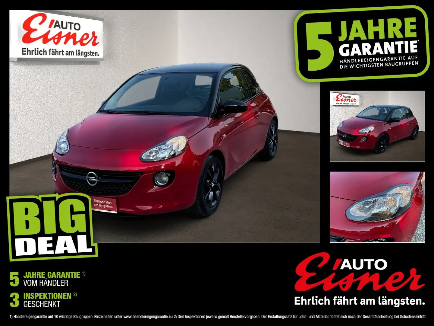 Opel Adam 1.2 Jam SHZ SoundSys Winterp. Rot - 1