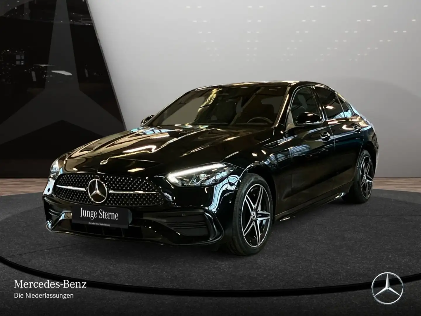 Mercedes-Benz C 300 e AMG+NIGHT+LED+KAMERA+KEYLESS+9G Schwarz - 2