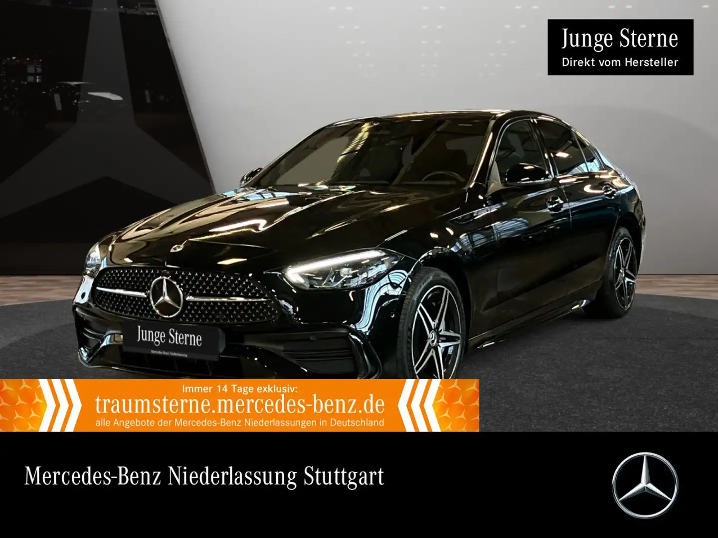 Mercedes-Benz C 300 e AMG+NIGHT+LED+KAMERA+KEYLESS+9G Schwarz - 1