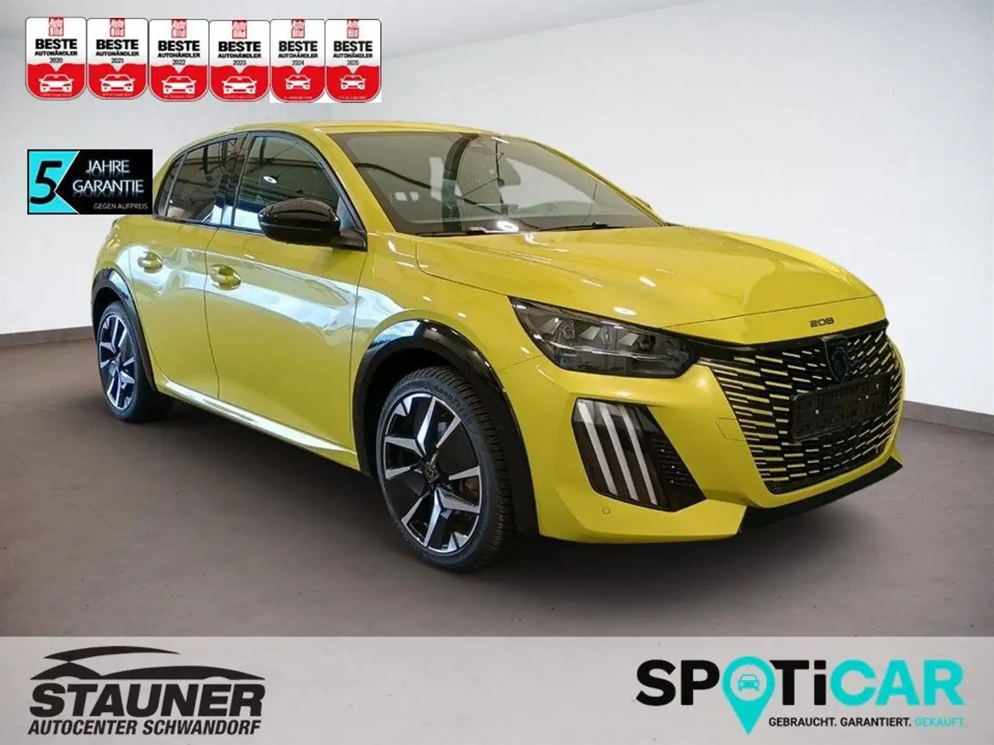 Peugeot 208 NEUER 208 GT HYBRID 145PS e-DSC6 *360°KAMERA* Gelb - 1