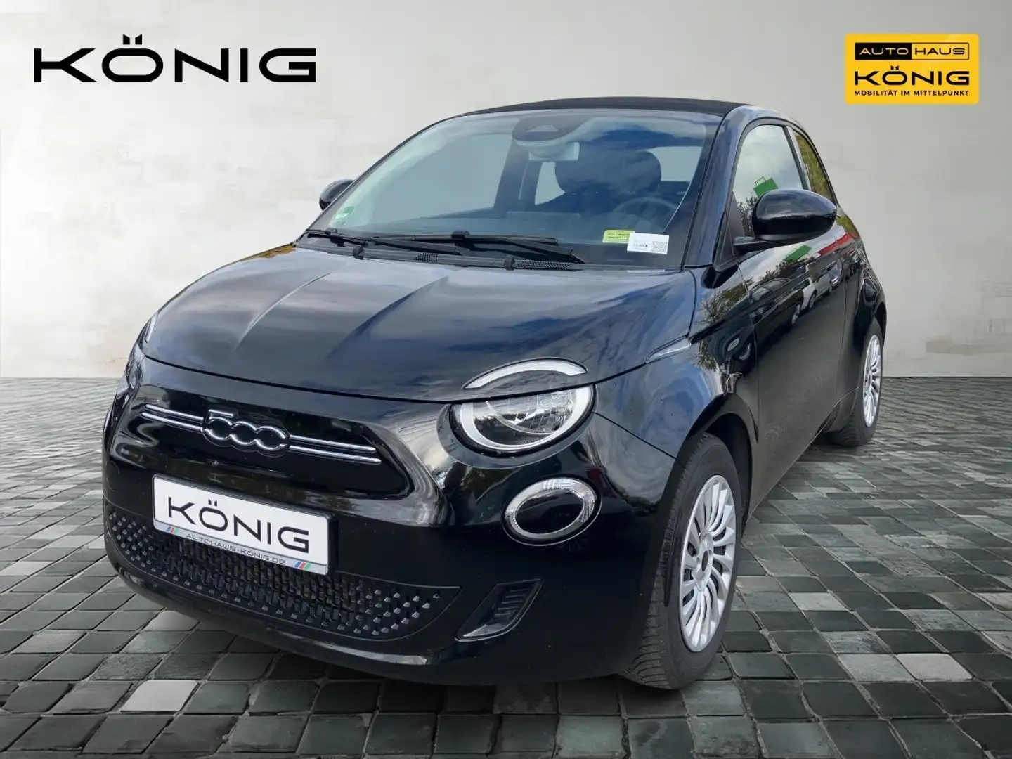 Fiat 500e Cabrio MY23 CarPlay*AndroidAuto*Klima*Radio Schwarz - 1