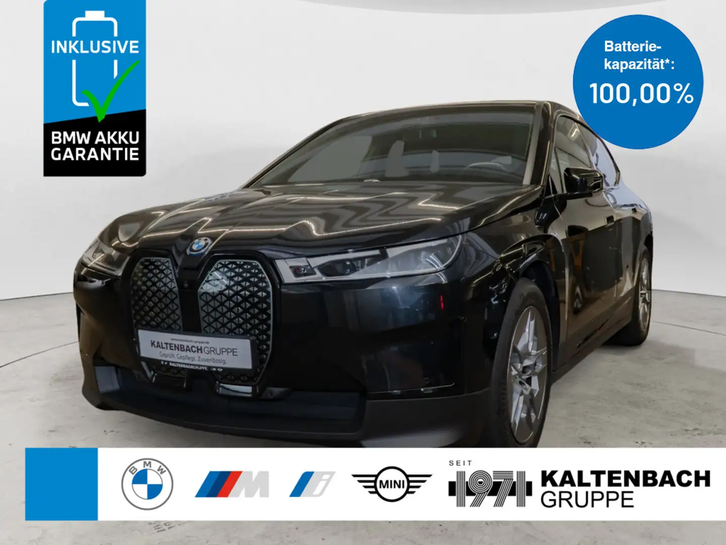 BMW iX xDrive40 PANO AHK HUD 360° LASER LED ACC Schwarz - 1