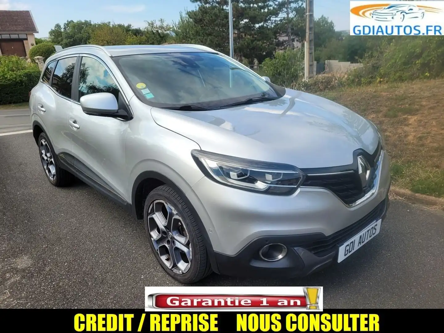 Renault Kadjar 1.6 dCi 130 Intens Reprise Possible Garantie 1 AN Gris - 1
