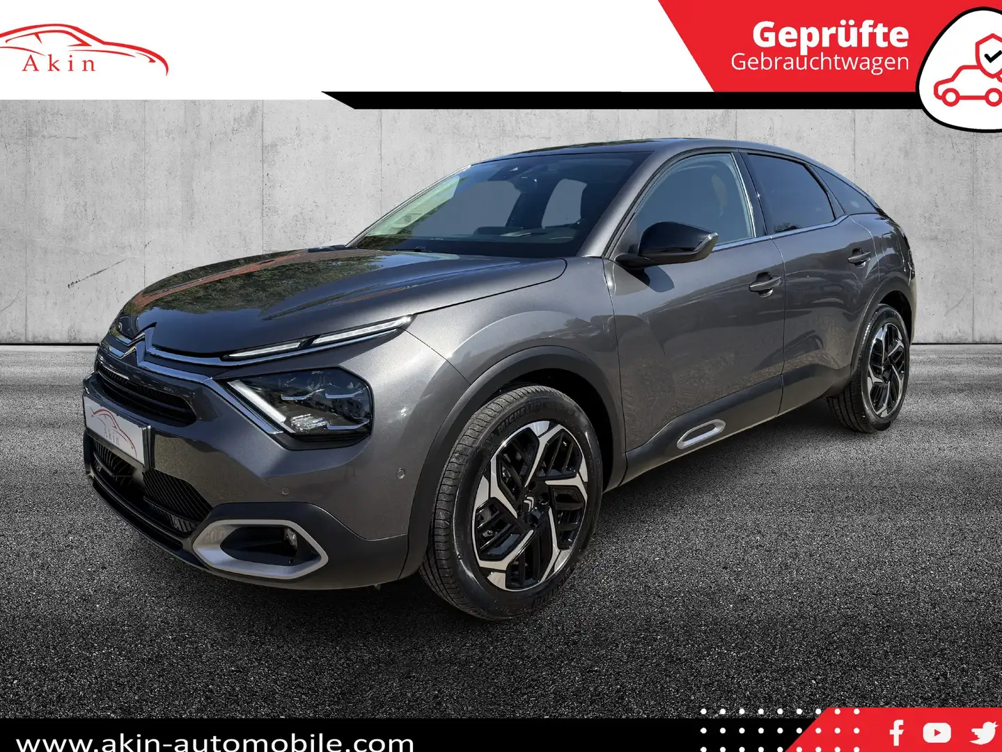 Citroen C4 Max Leder Navi LED Kamera El-Sitze Head-up-Display Grau - 1