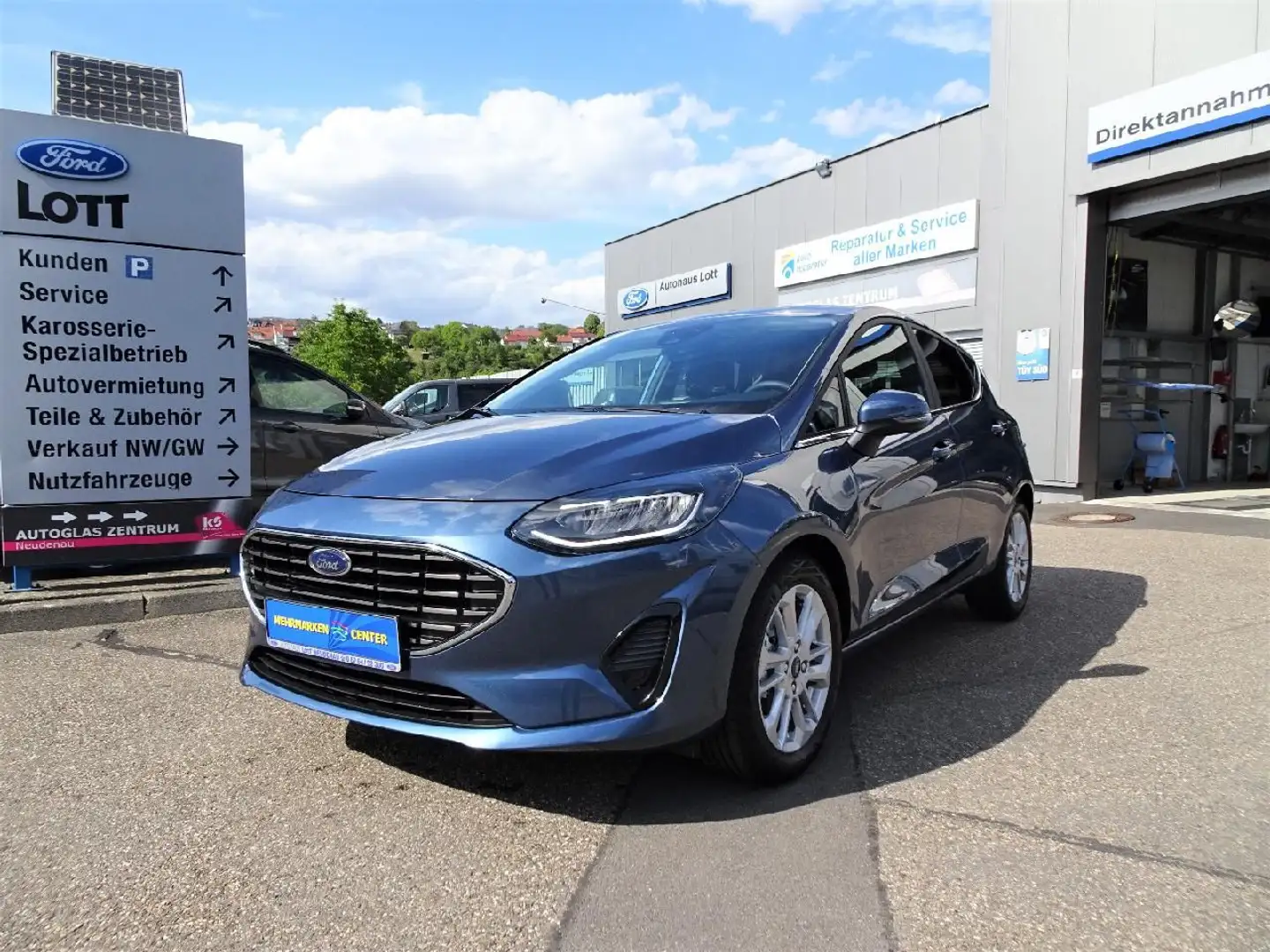 Ford Fiesta Titanium *LED*TEMPO*KLIMAAUT*WINPAK*PDC* Bleu - 1
