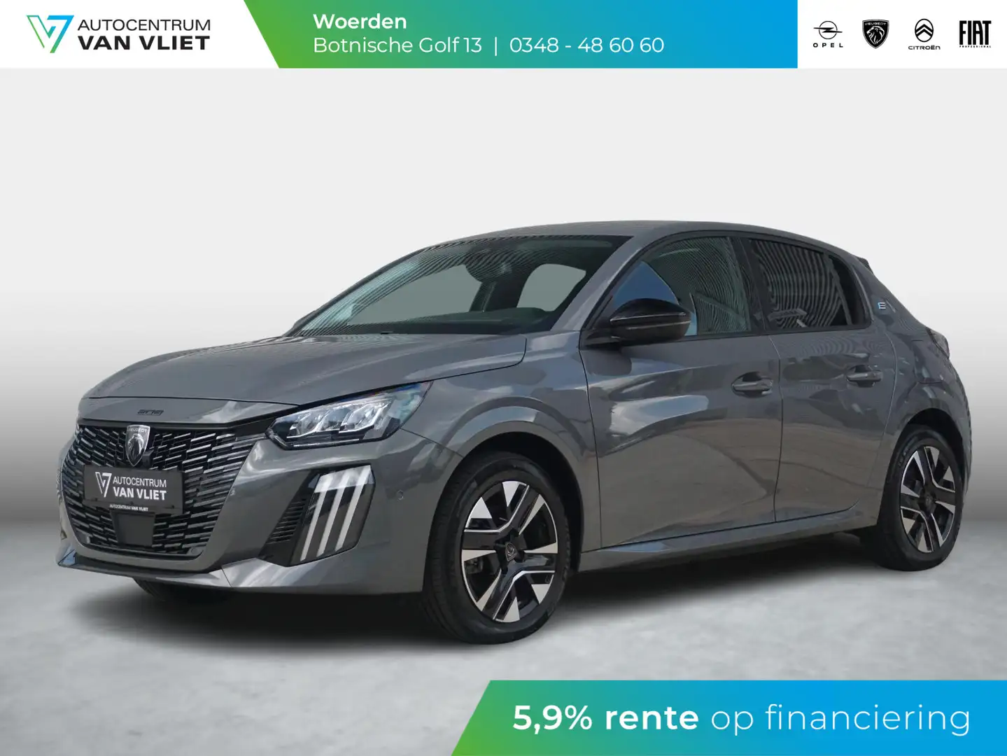 Peugeot e-208 EV Allure 51 kWh 360’ Camera Grijs - 1