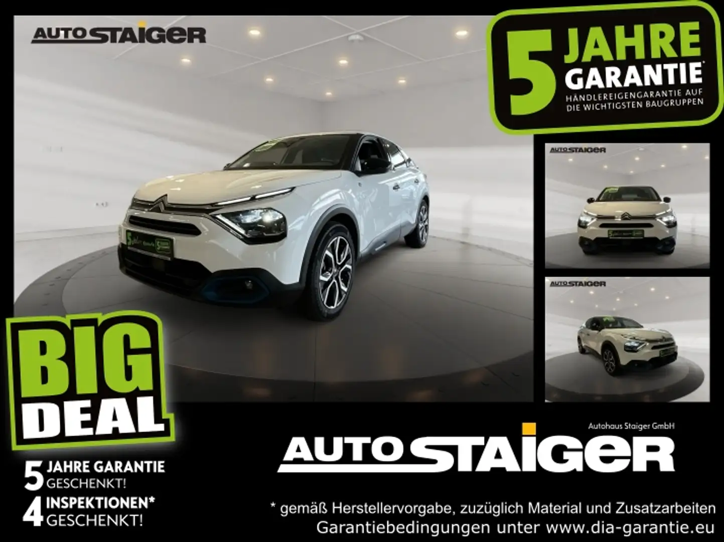 Citroen C4 ë- Feel 11kw Lader Kamera, Winterpaket, PDC,... Weiß - 1