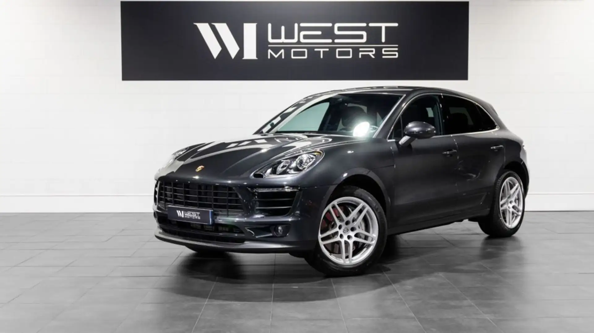Porsche Macan S V6 340 Origine France Toit ouvrant Cam. Recul Servotronic Plus Cuir 553E-Mois Grau - 1