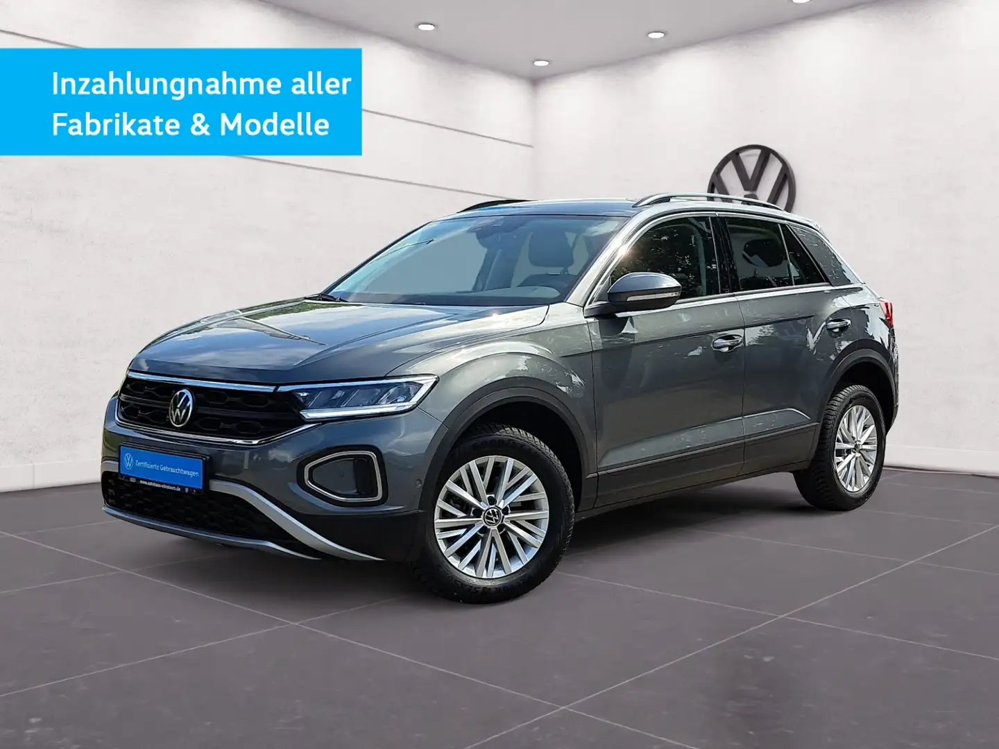 Volkswagen T-Roc Life 1.0 TSI NAV APP KAM LED GJ-REIF PDC SHZ Grijs - 2