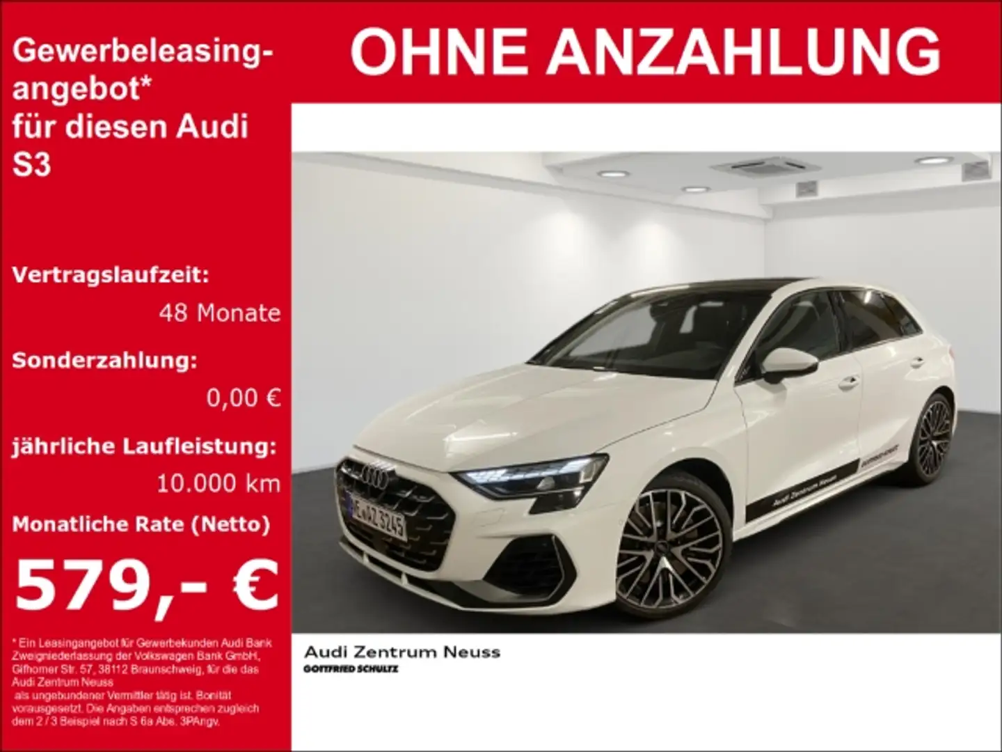 Audi S3 Sportback TFSI (Neuss) Weiß - 1