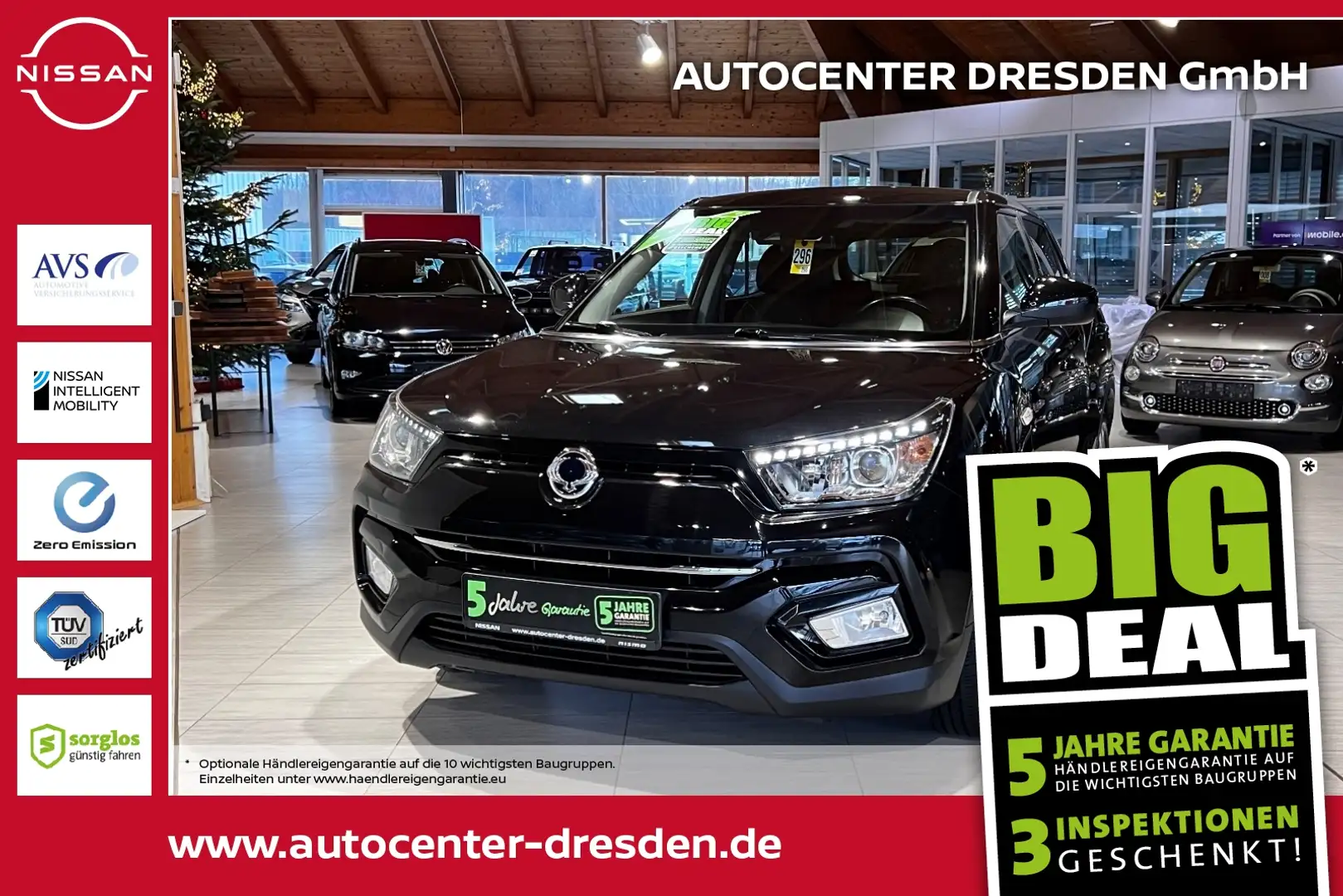 SsangYong Tivoli 1.6 e-XGi 4x2 Forward Navi+SHZ+2xKlima Schwarz - 1