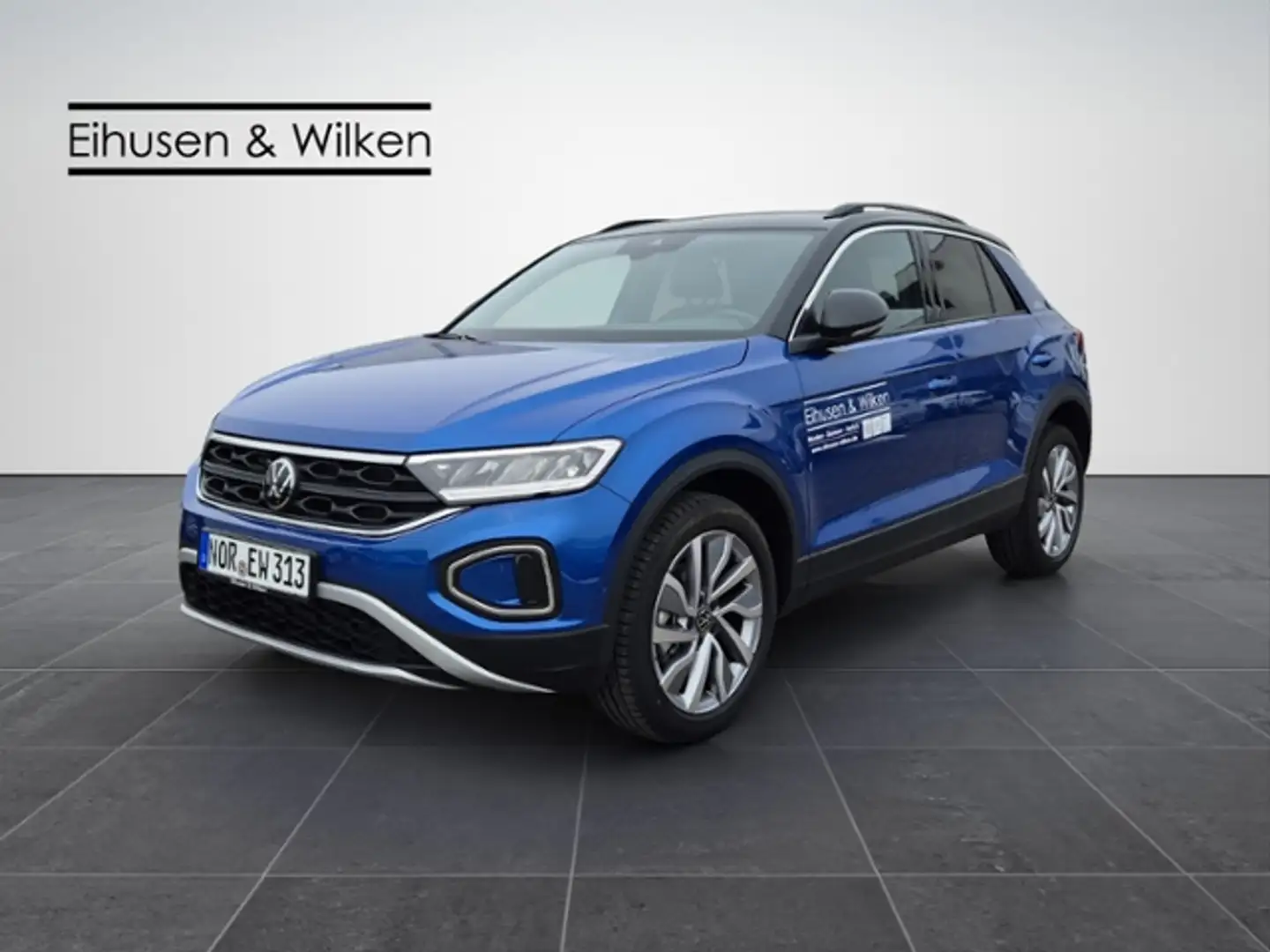 Volkswagen T-Roc 1.0+TSI+LIFE+GOAL+LED+NAVI+AHK+APP+ Azul - 2