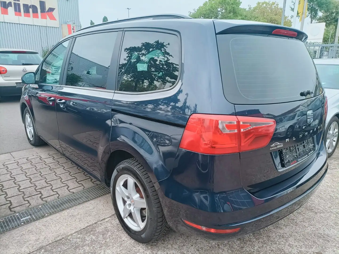 SEAT Alhambra Style 2.0/Klima/Alu/PDC/TEM/7 Sitze Blau - 1