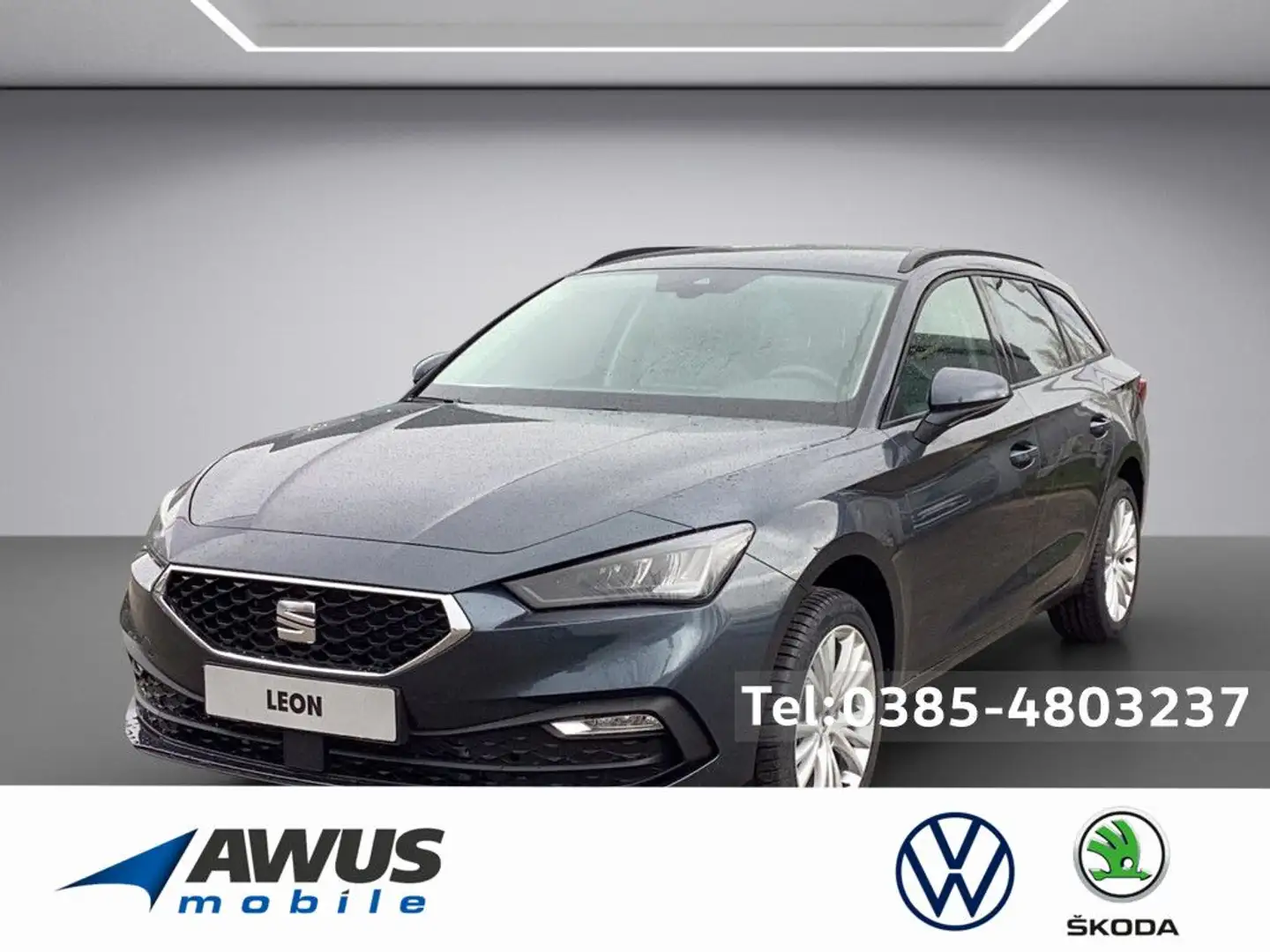 SEAT Leon Sportstourer 2.0TDI DSG Style ALUFELGEN LED siva - 1