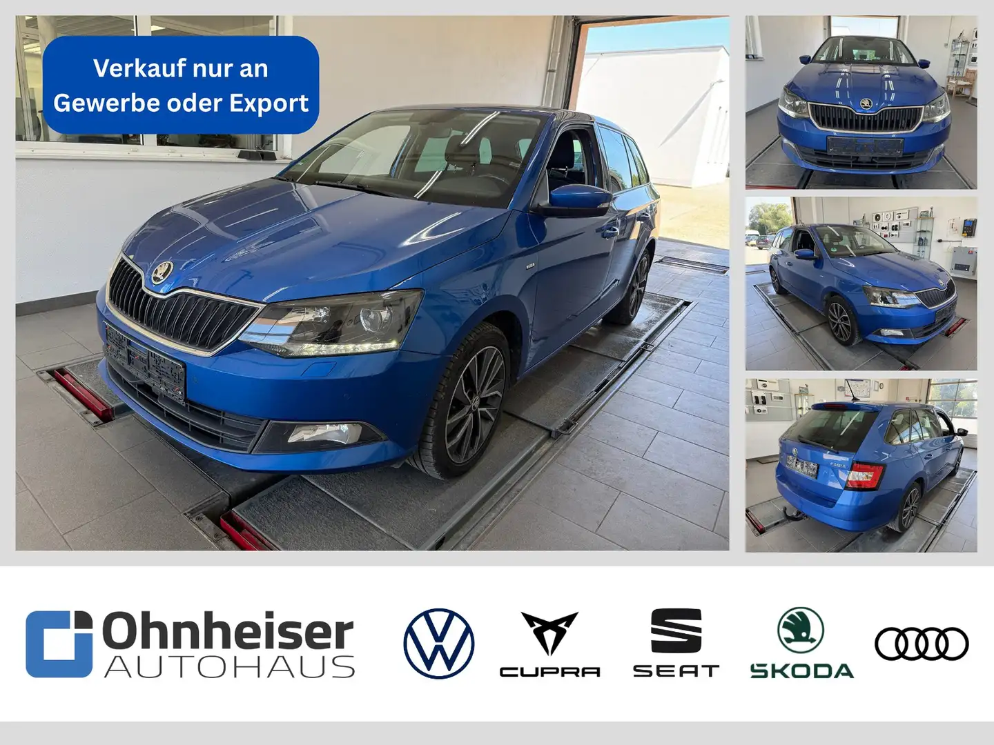 Skoda Fabia Combi 1.4 TDI Ambition TÜV NEU SHZ*2xPDC*NAV Bleu - 1