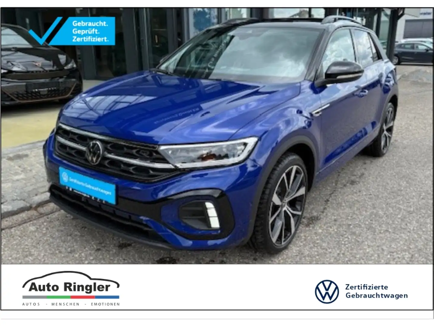 Volkswagen T-Roc R-Line 1.5TSI  AHK,KAMERA,MATRIX,IQ-DRIVE Blau - 1
