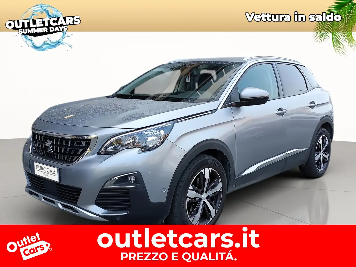 Peugeot 3008 1.5 bluehdi allure s&s 130cv eat8 Grigio - 1
