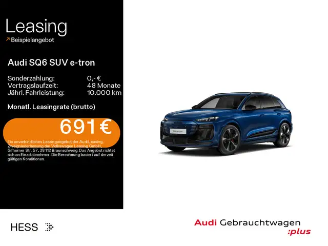 Audi SQ6 e-tron SQ6 e-tron*EDITION-ONE-BLUE*MATRIX*HUD*AHK*LUFT*