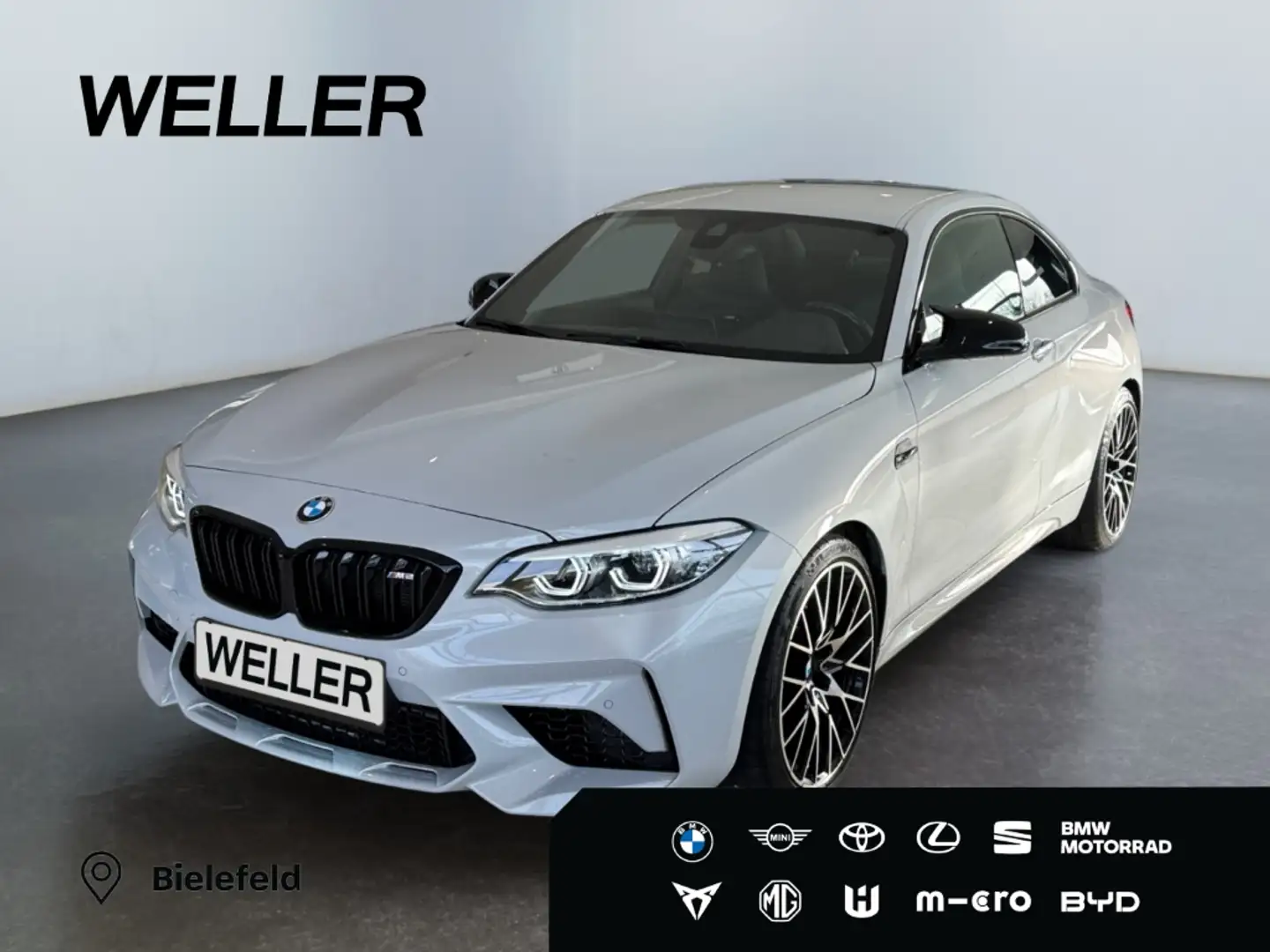 BMW M2 Competition Coupe DKG *LED*HiFi*CAM*M Sportsi* Silber - 1