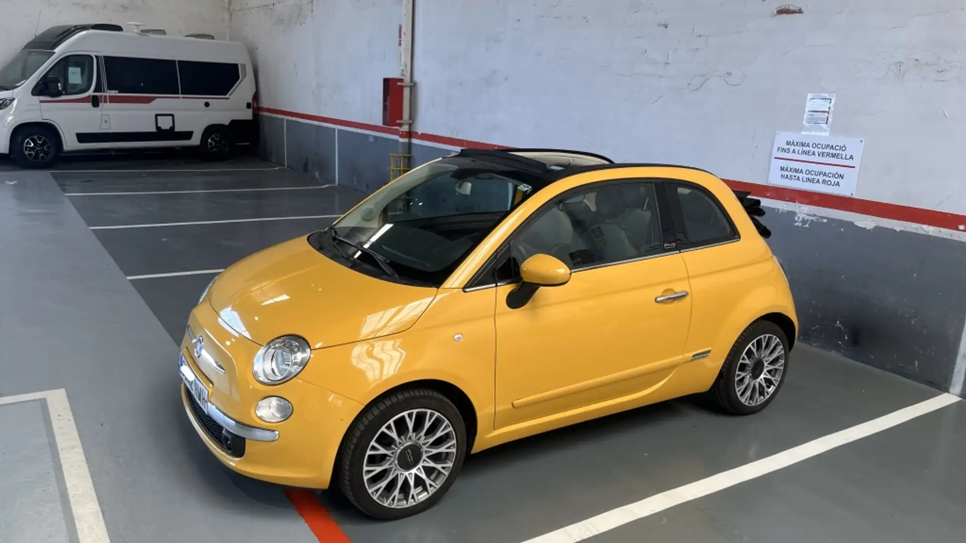 Fiat 500C 1.2 Lounge Gelb - 2